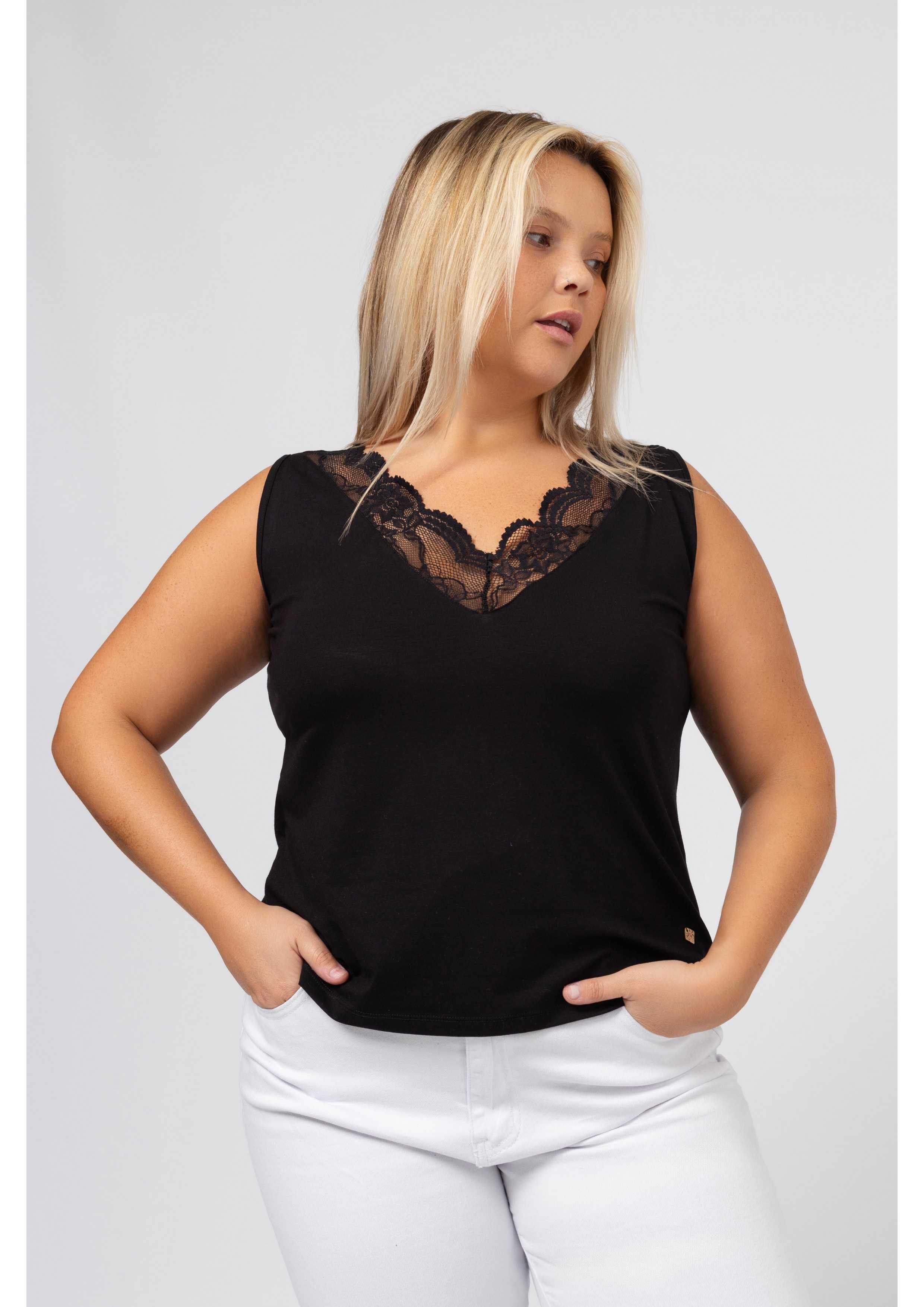 227030 - Top em viscose com...