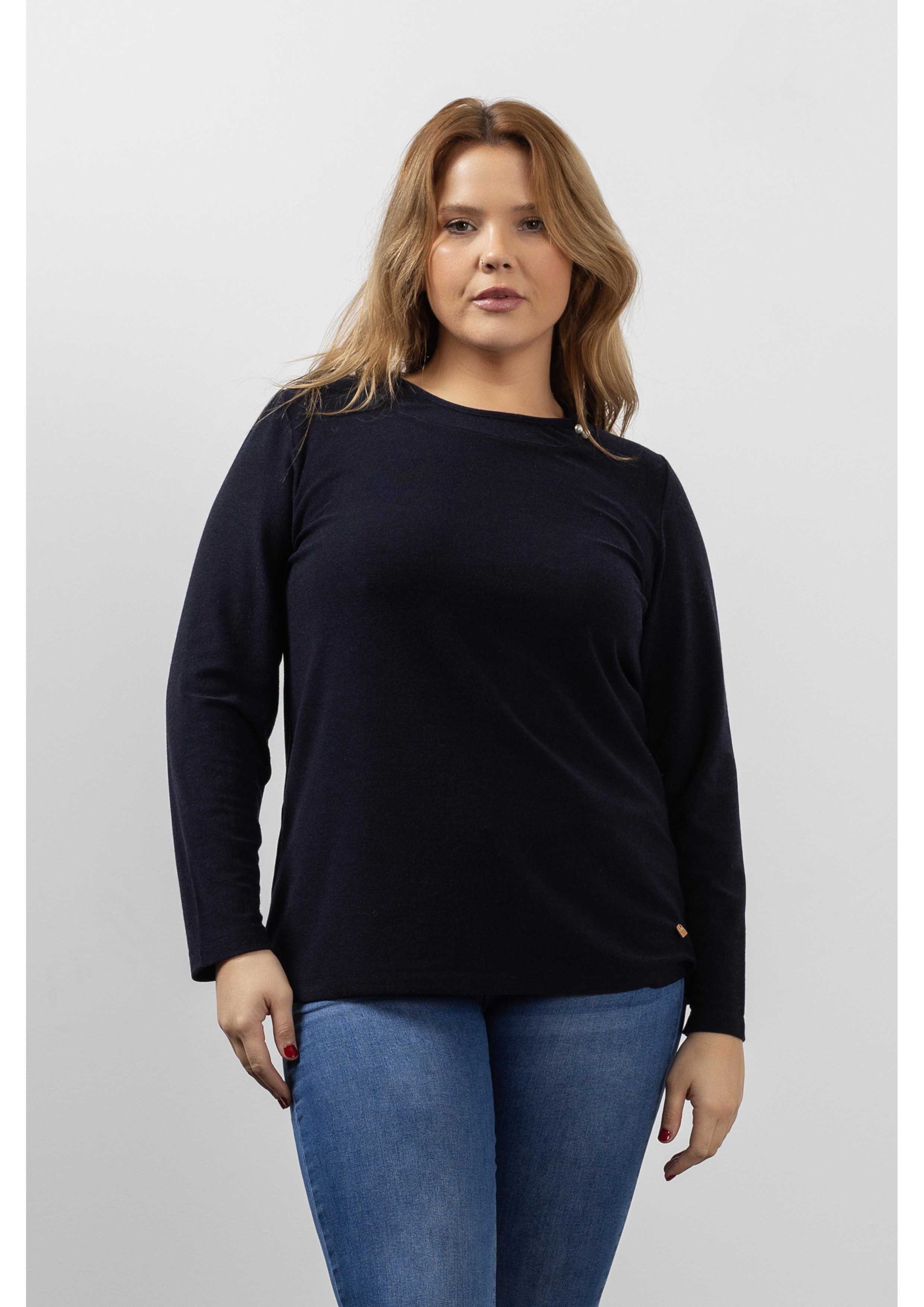 Solid Knit Sweater Autumn...