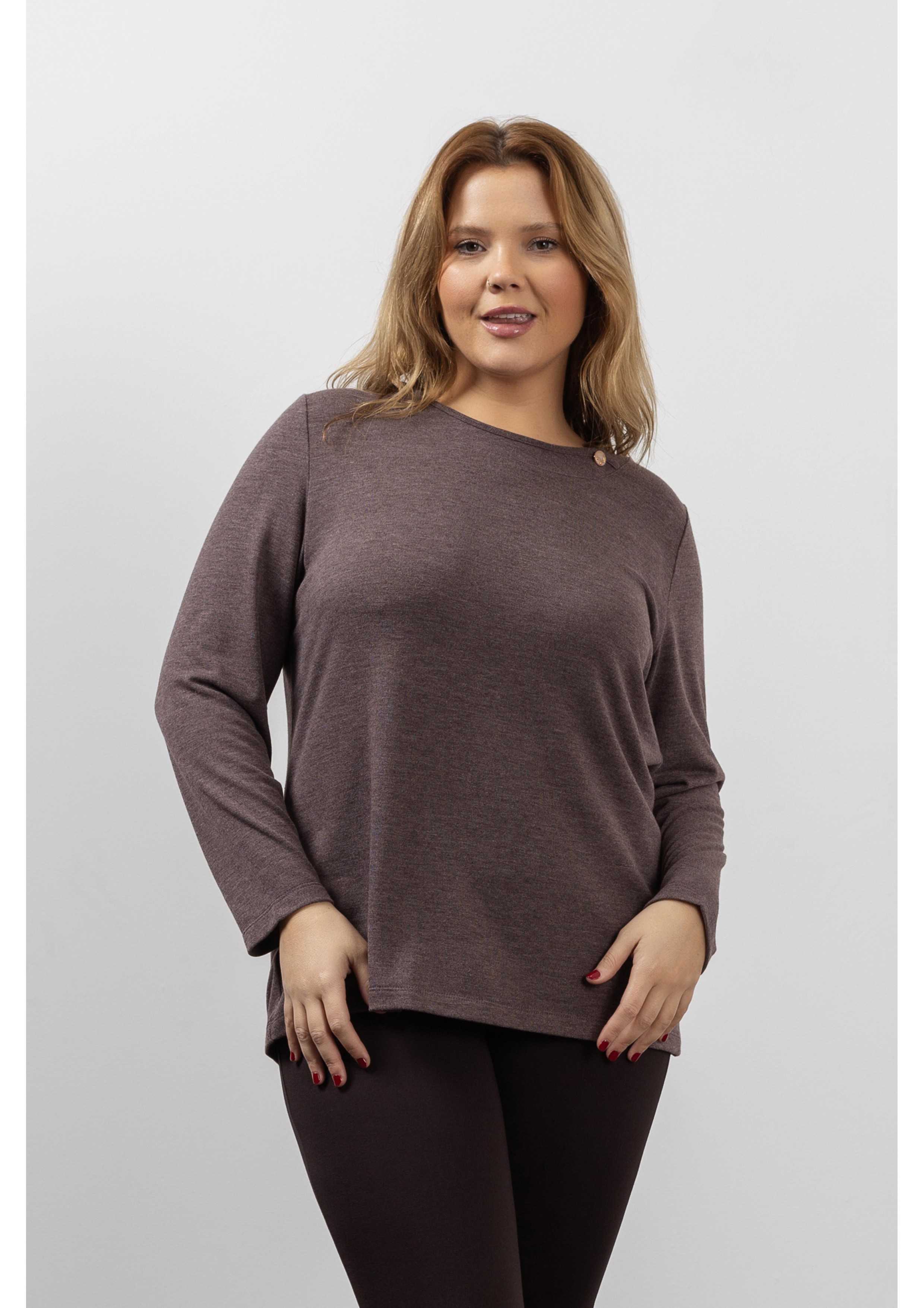 Plain Knit Sweater Autumn...