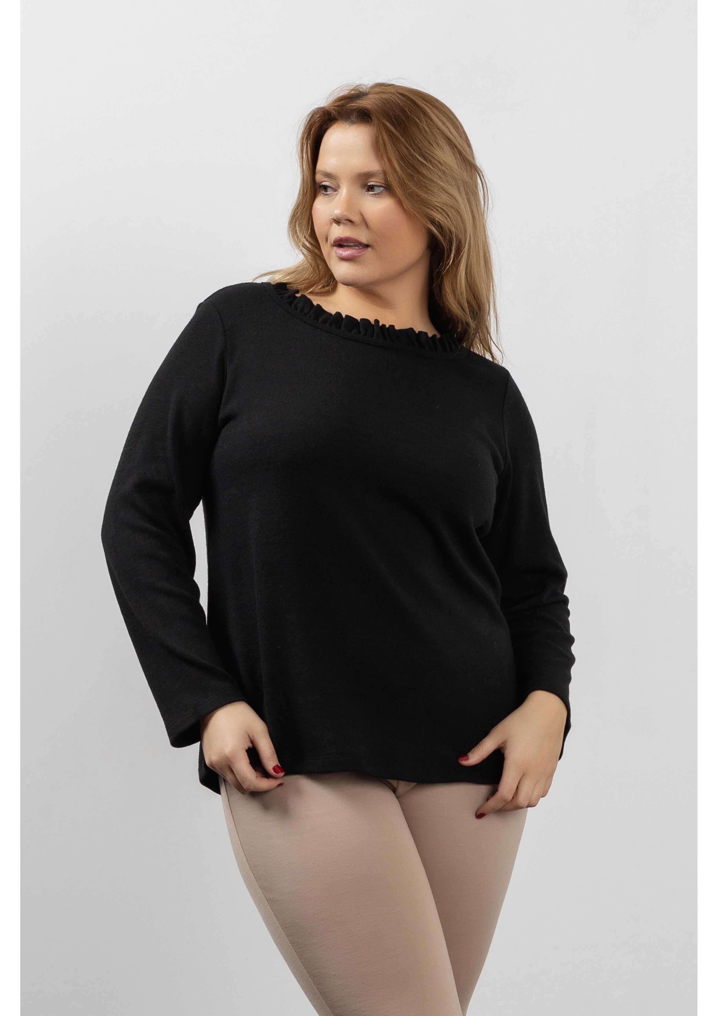 Plain Knit Sweater Autumn...