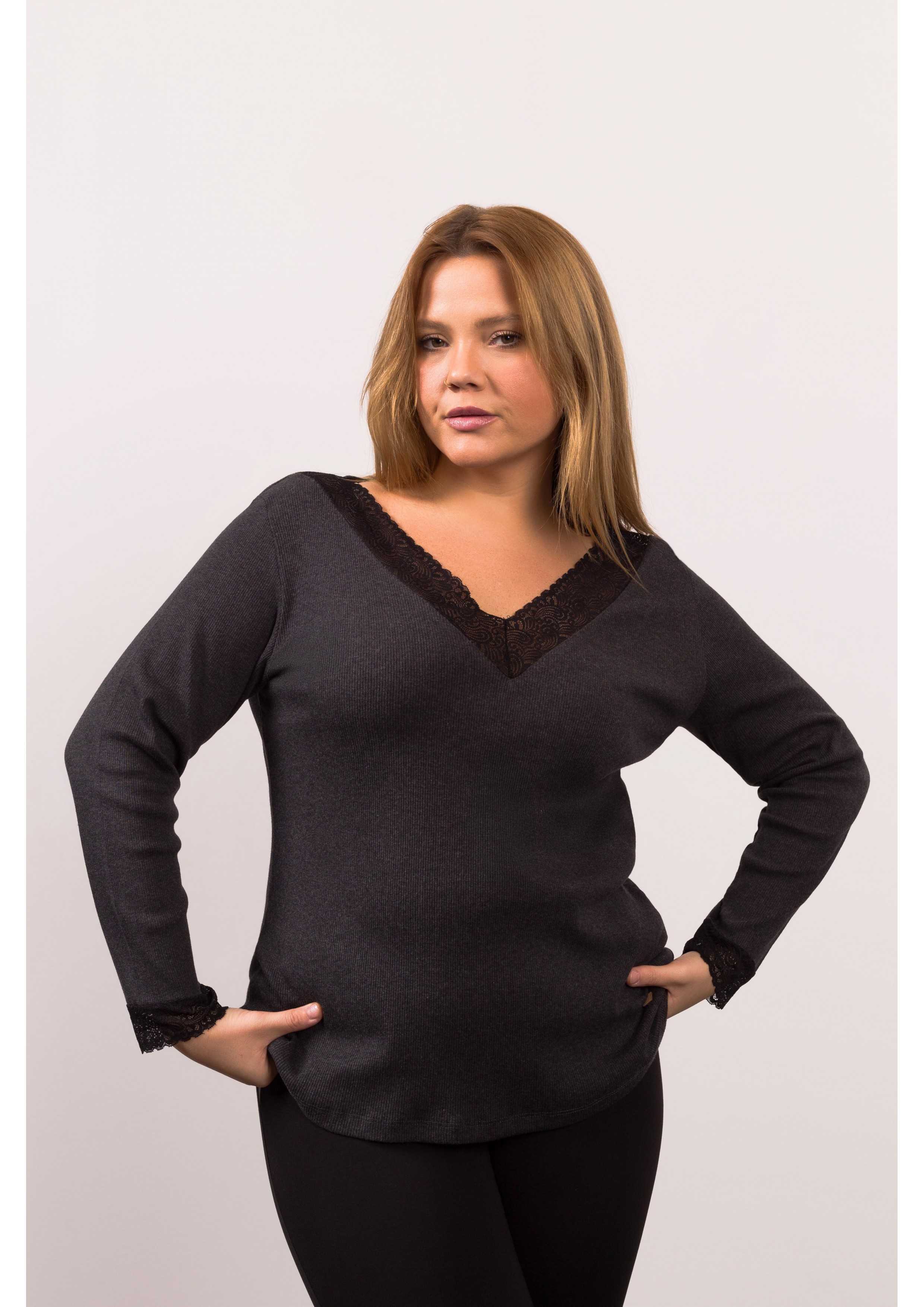 Plain Knit Sweater Autumn...