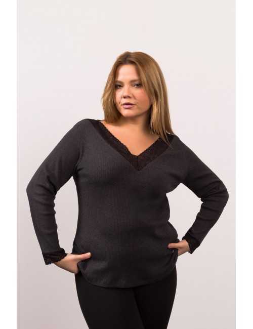 Pull en maille lisse...