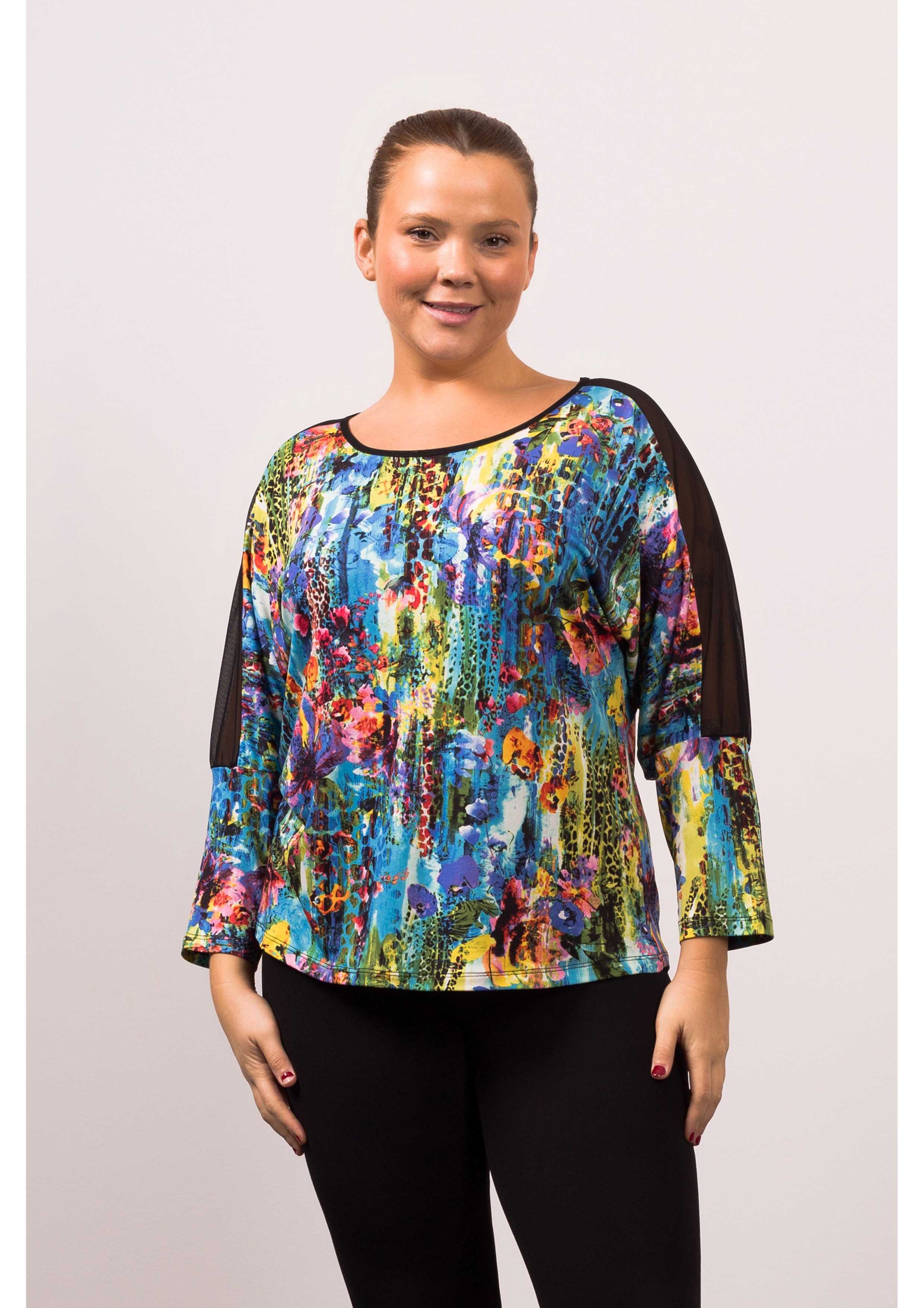 Printed Knit Sweater Spring...