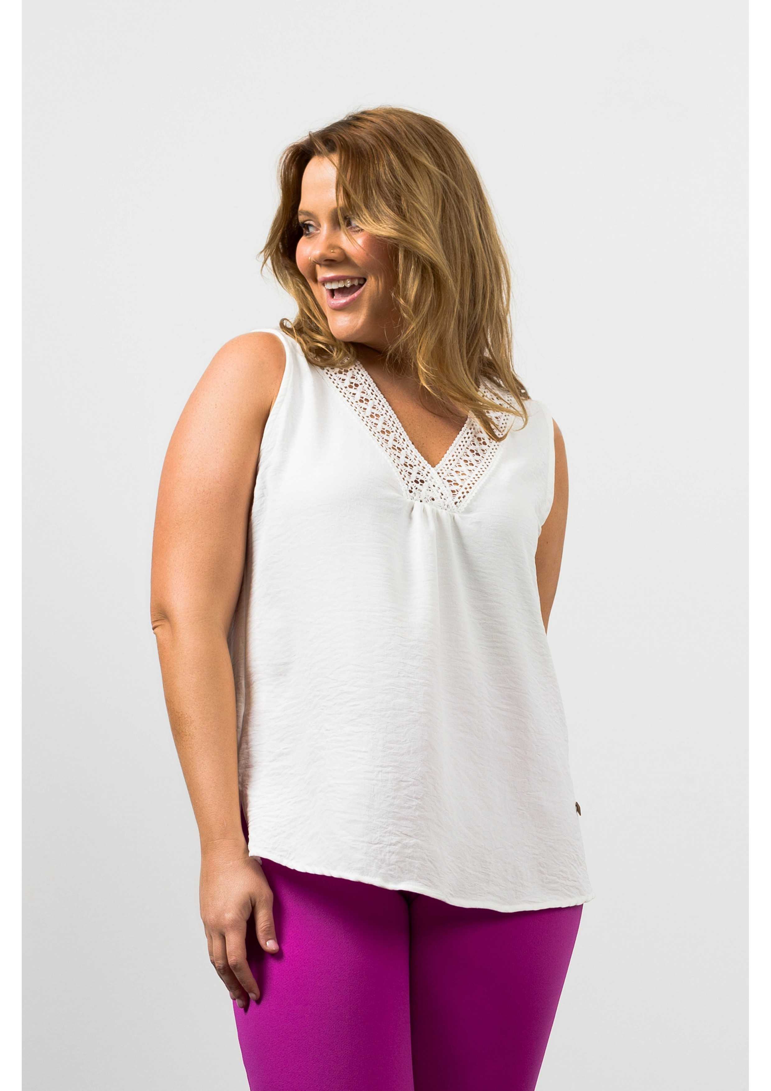 Top en tissu uni Collection...