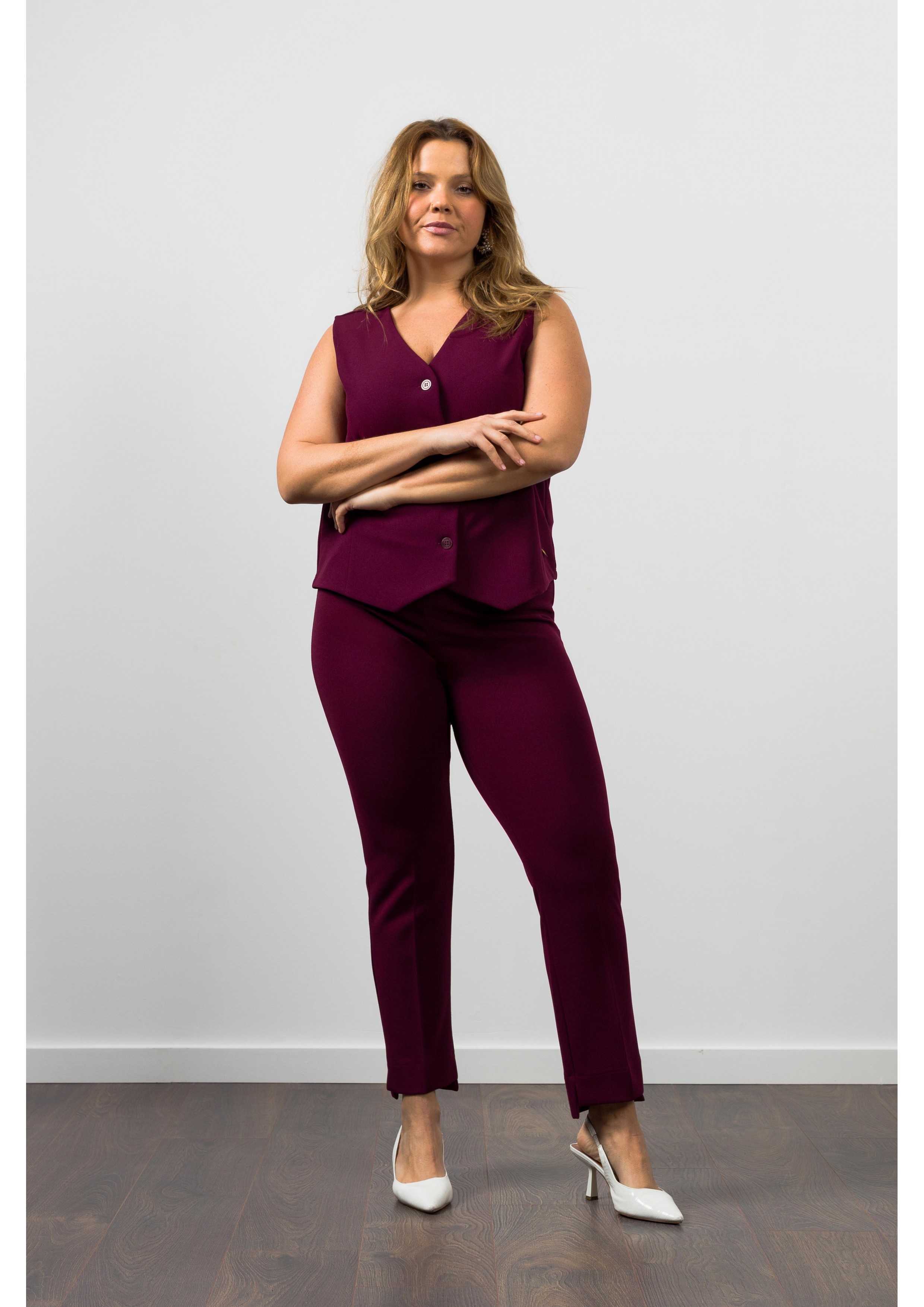 Plain Knit Vest Autumn...