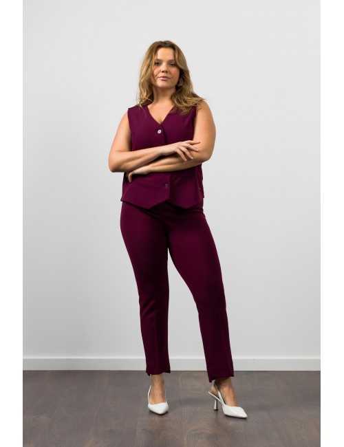 Gilet en maille unie...