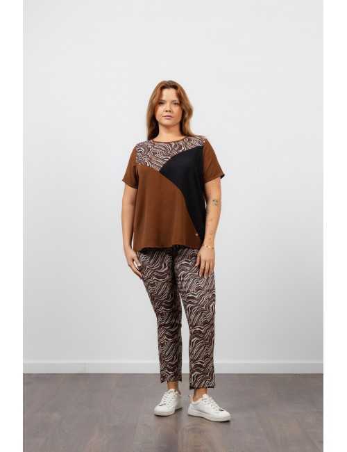 Pantalones de tejido...