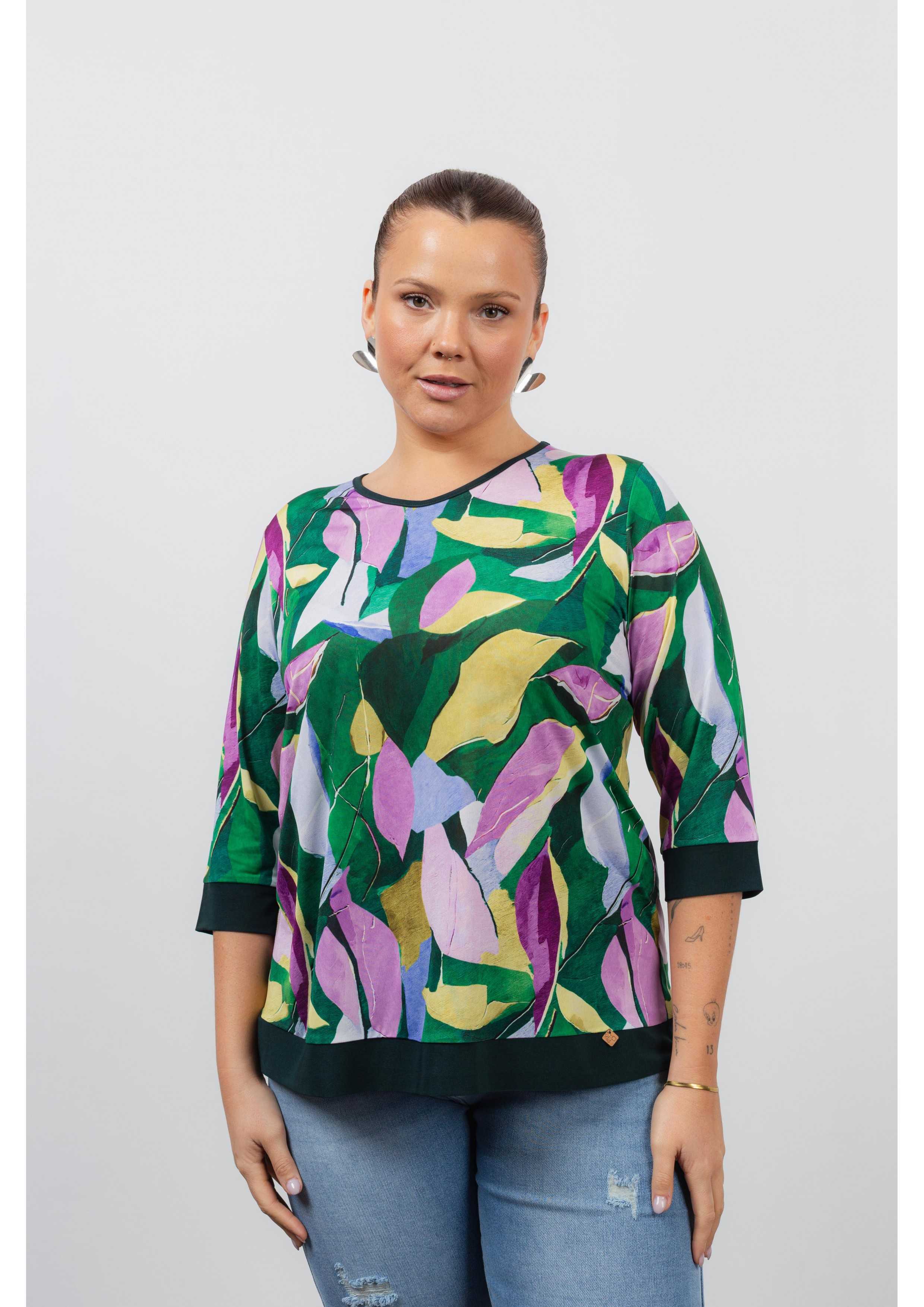 Pull en maille imprimée...