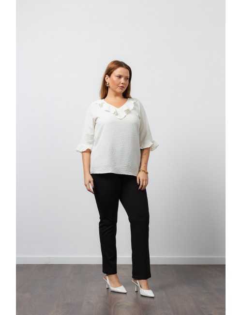 Pantalón de punto liso...