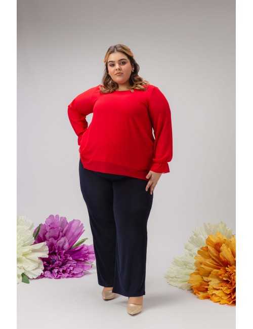 Tunique en tissu uni...