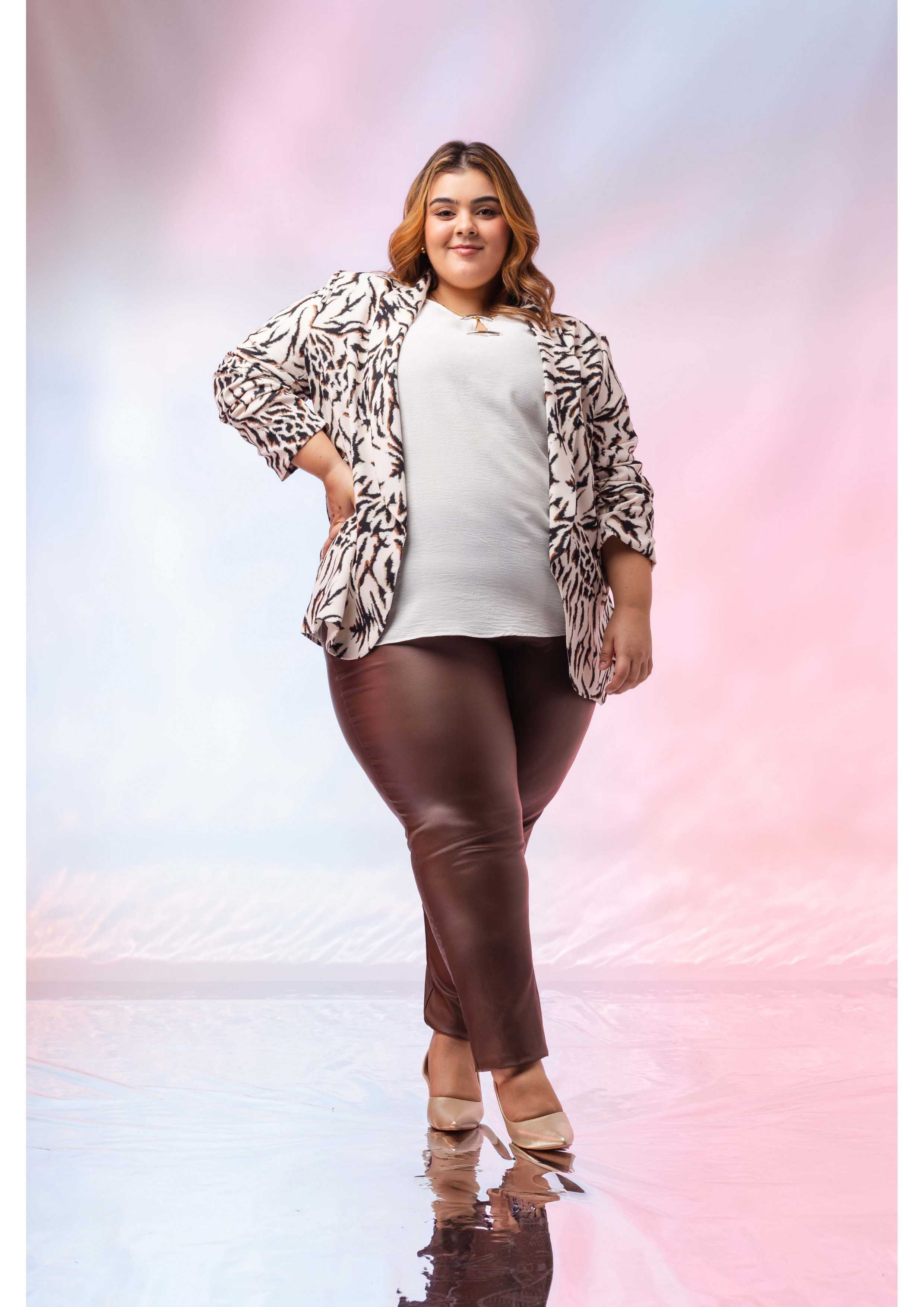 Pantalon en simili cuir...