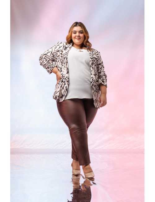 Pantalon en simili cuir...