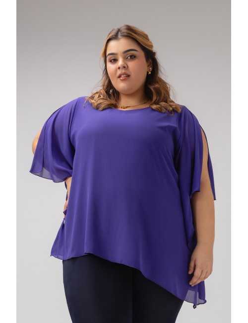 Tunique en tissu uni...