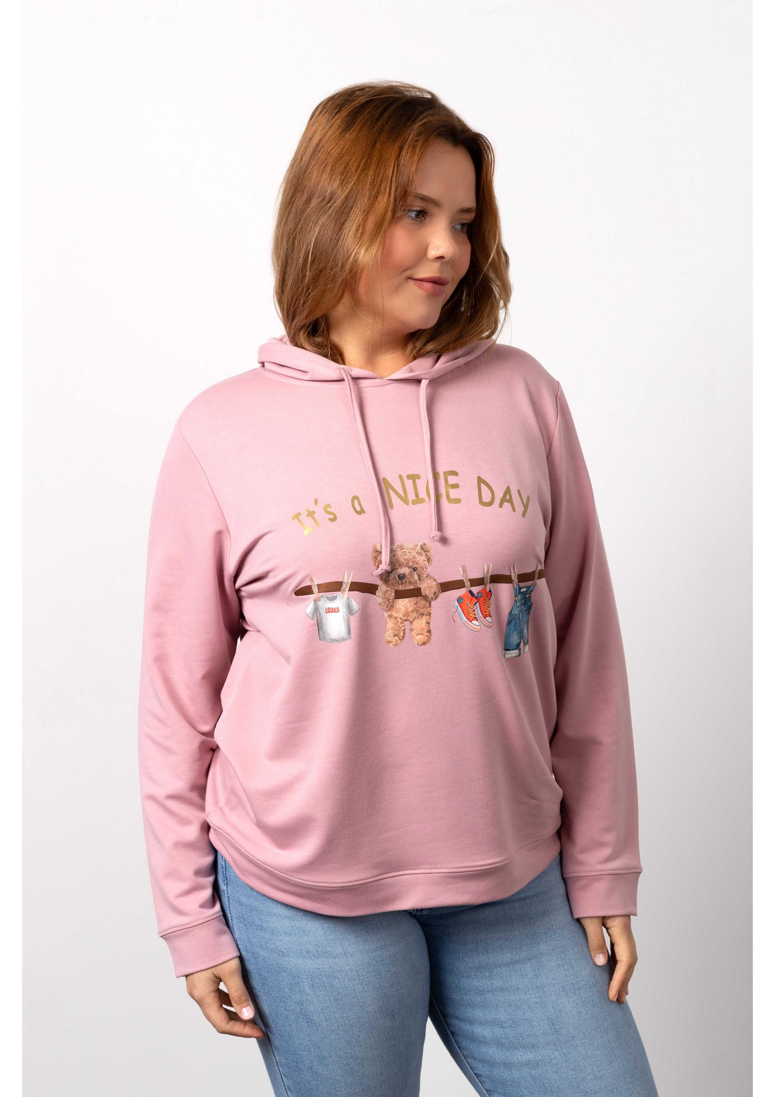 Sudadera de punto liso...