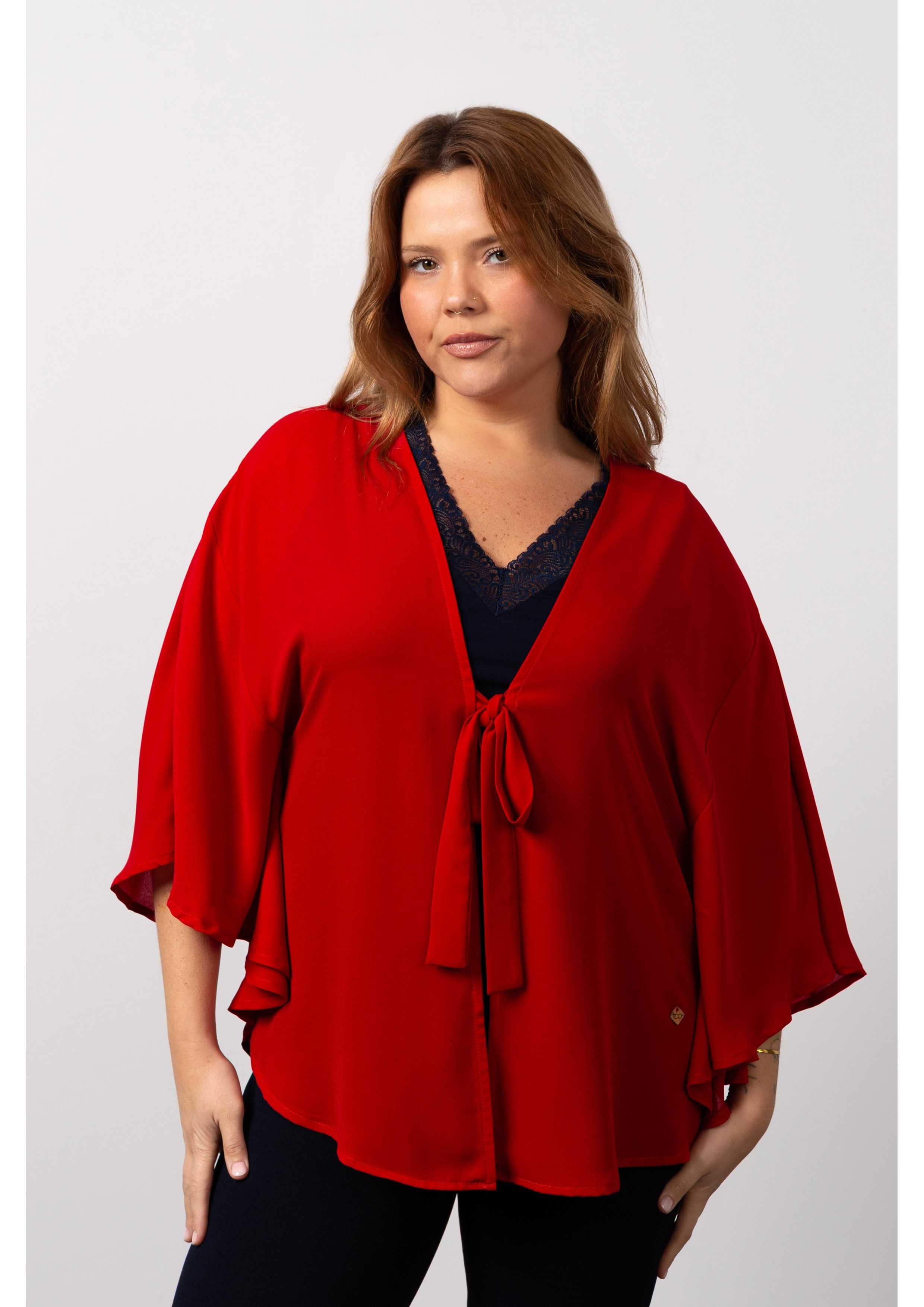 Veste en tissu uni...