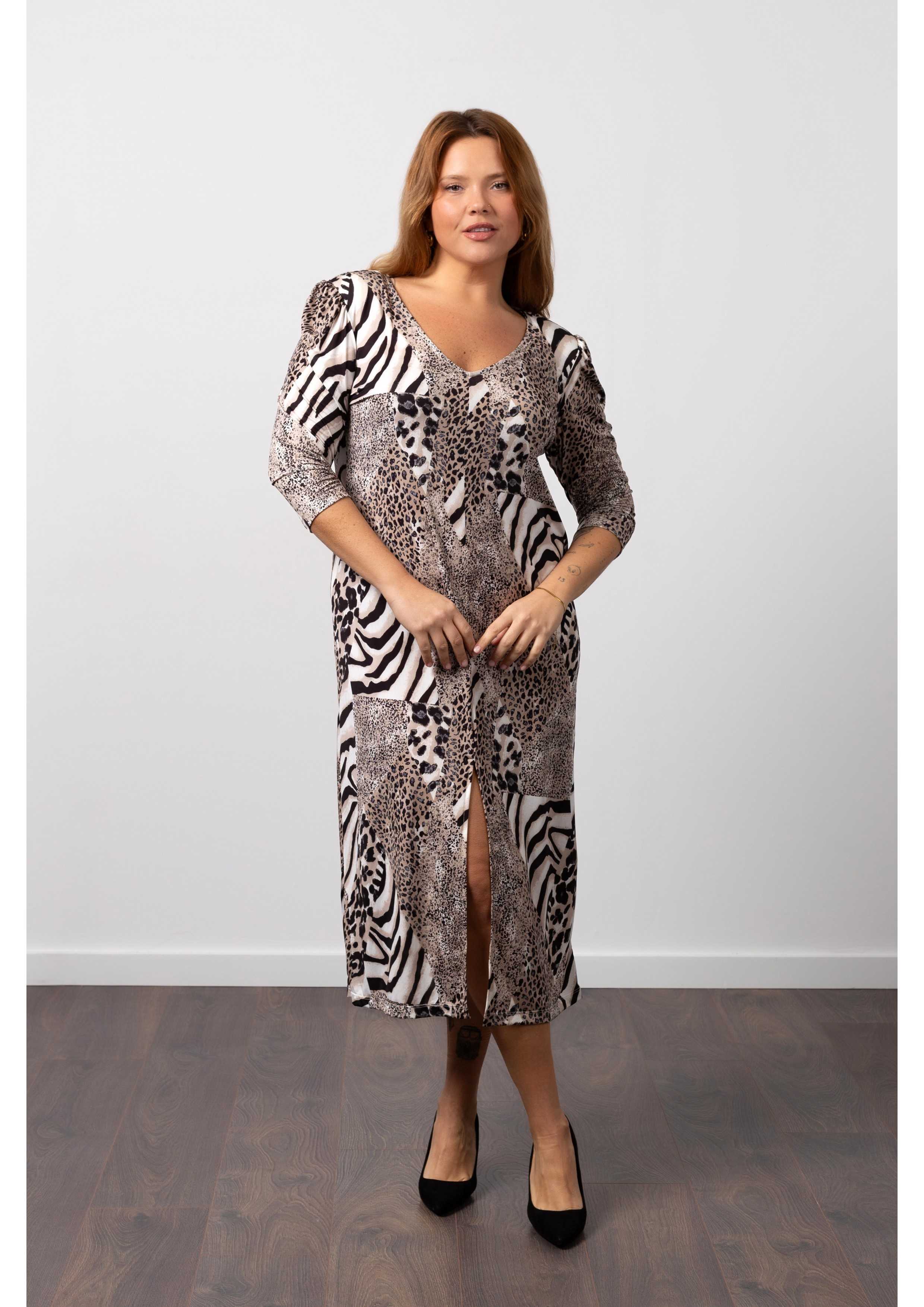 Robe en maille imprimée...