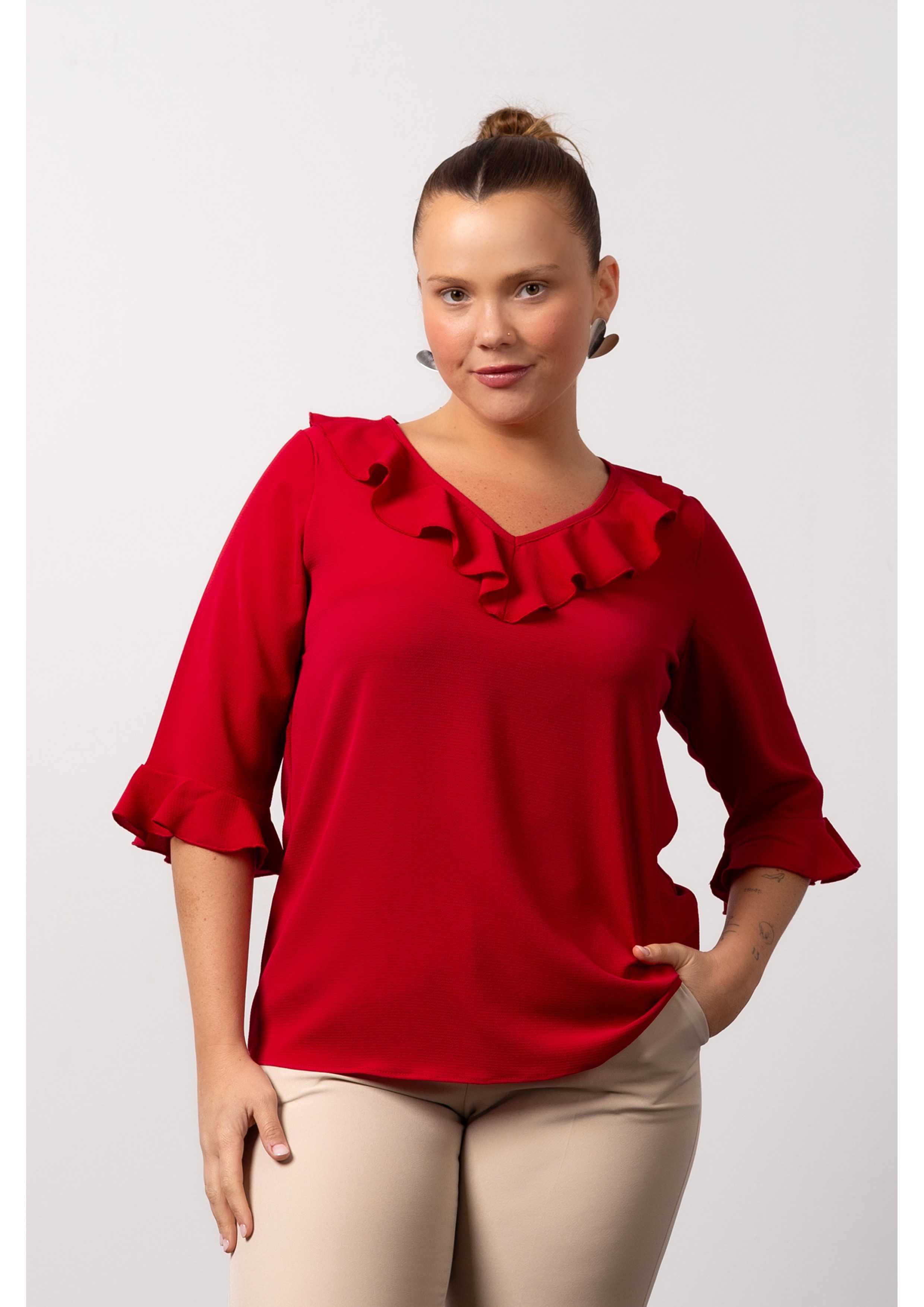 Tunic in Plain Fabric...