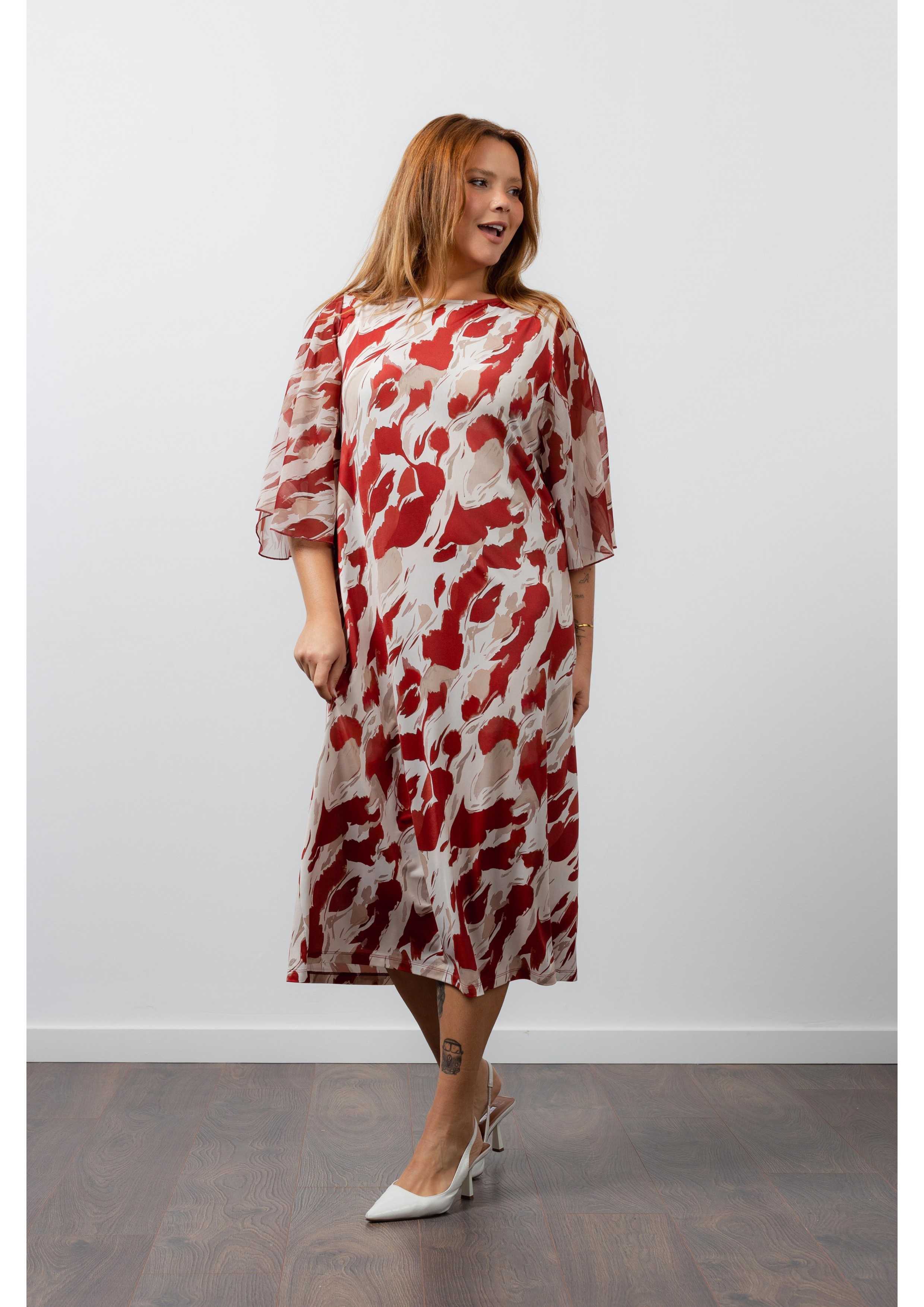 Vestido de malha estampada...