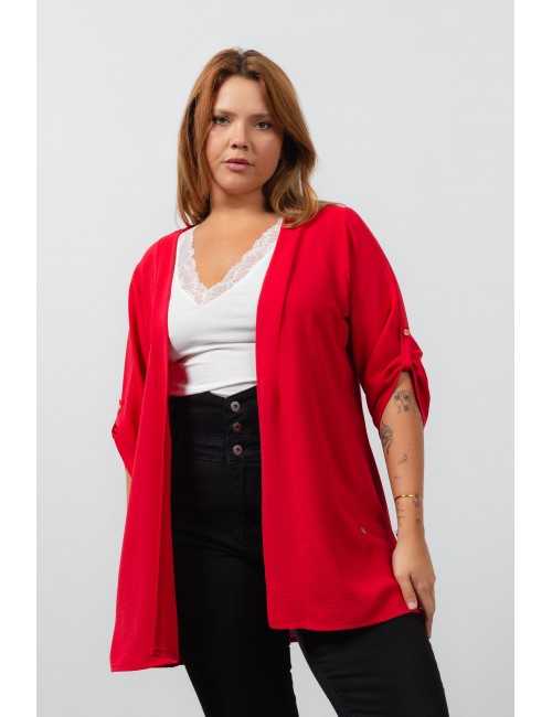 Veste en tissu uni...