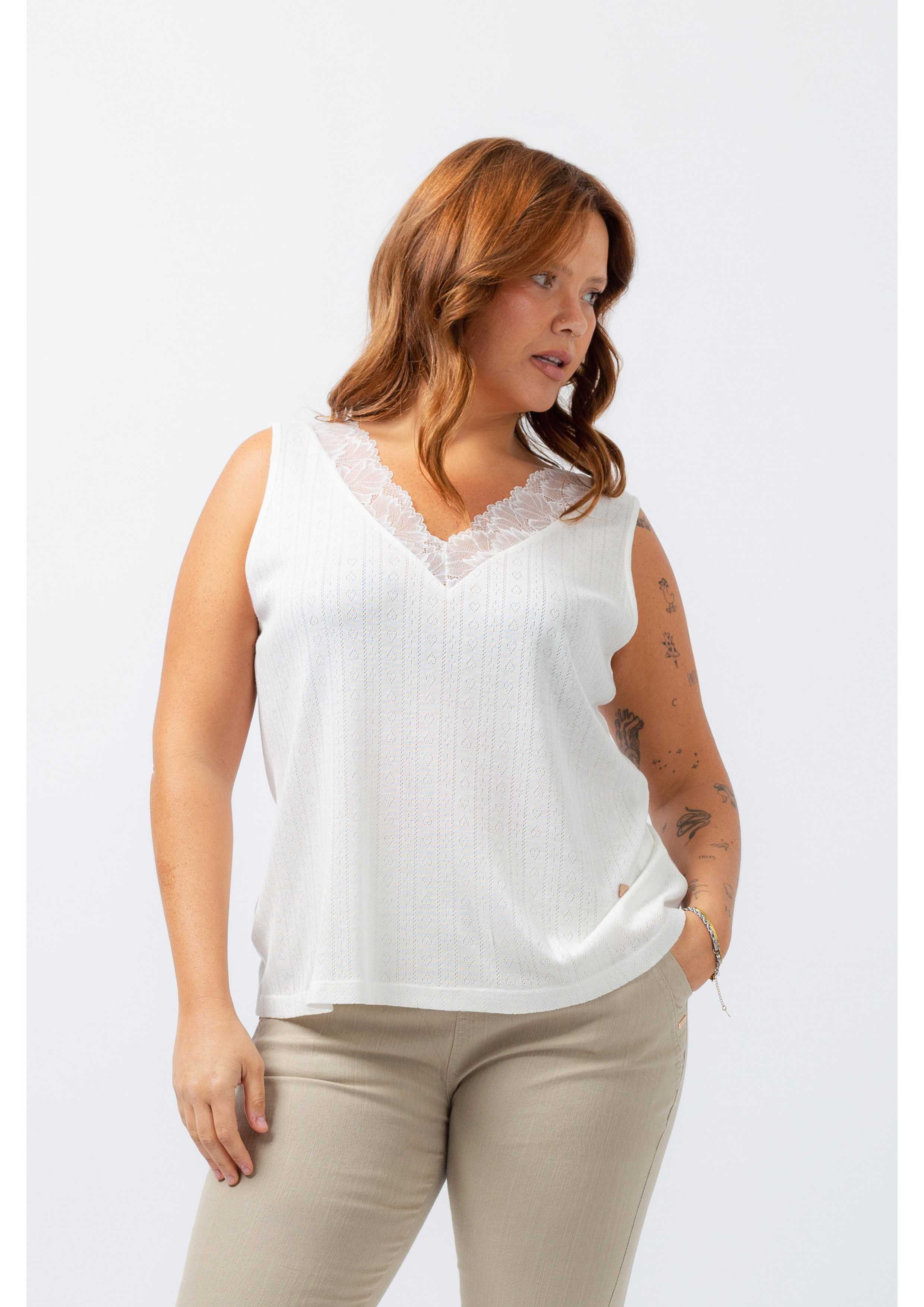 Jacquard Knit Top Spring...