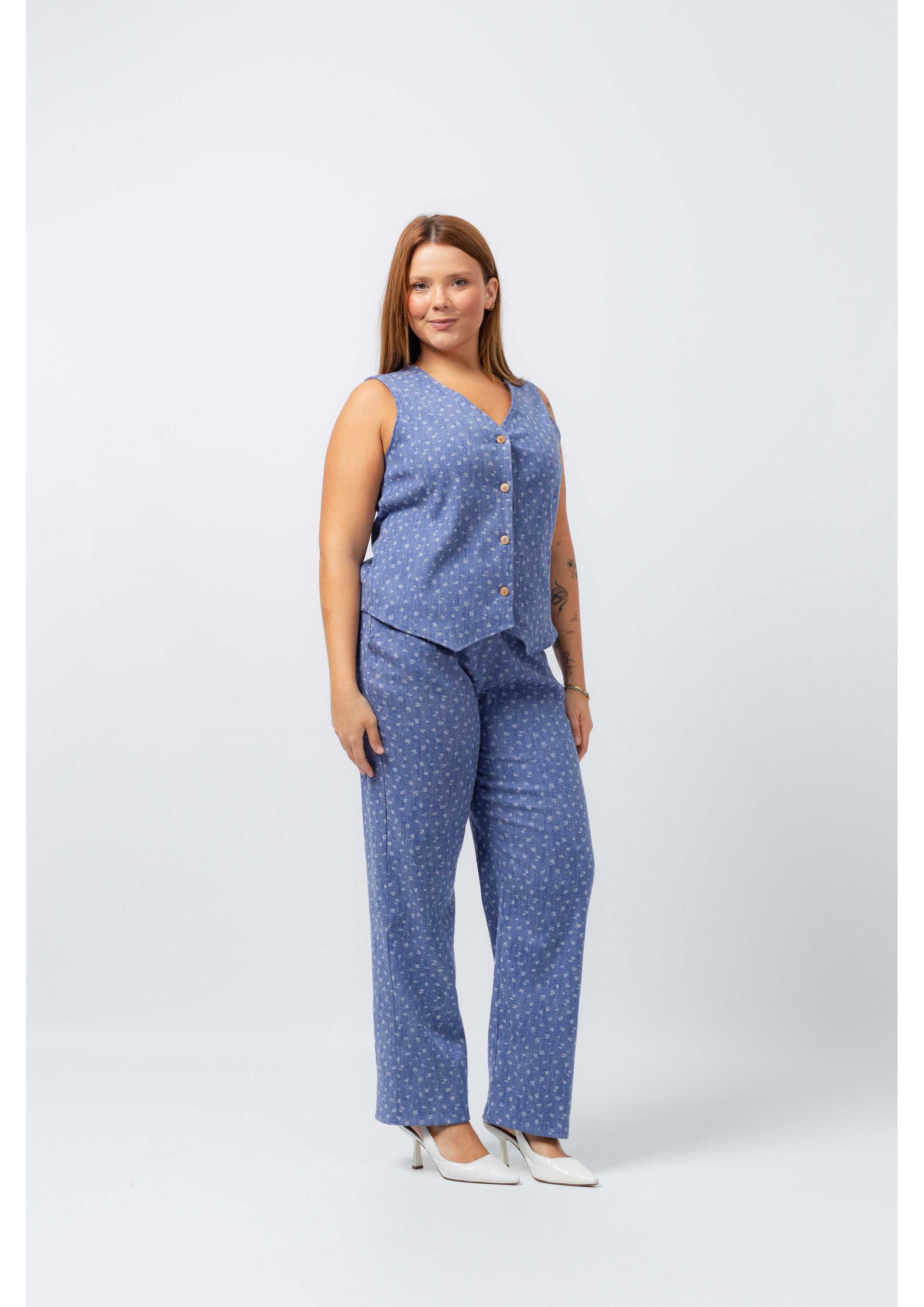 Pantalon en denim avec des...