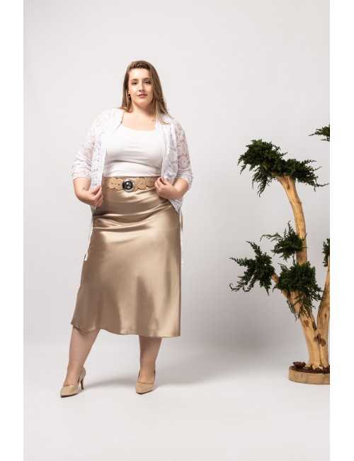 Plain Fabric Skirt Spring...