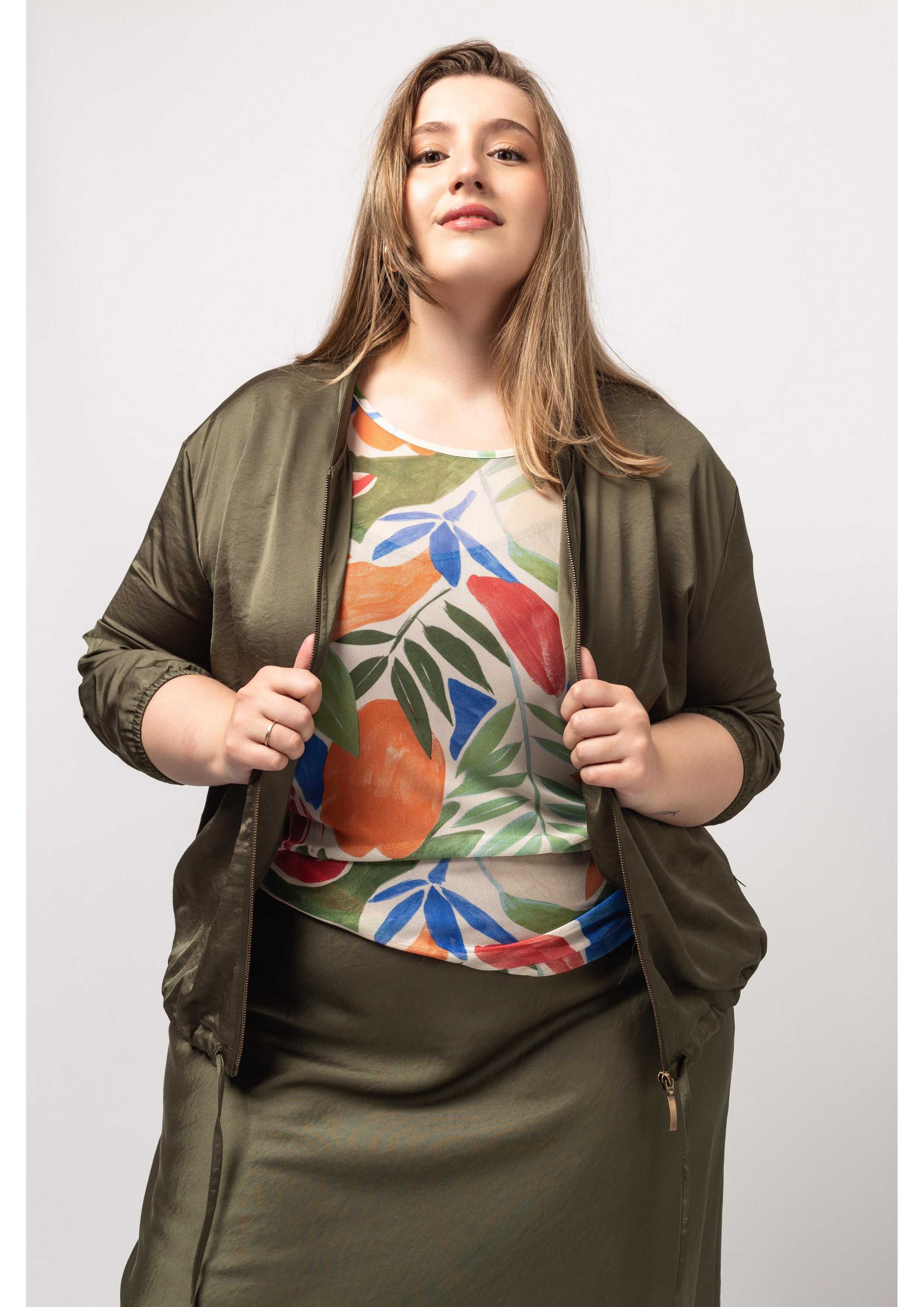 Veste en tissu uni...