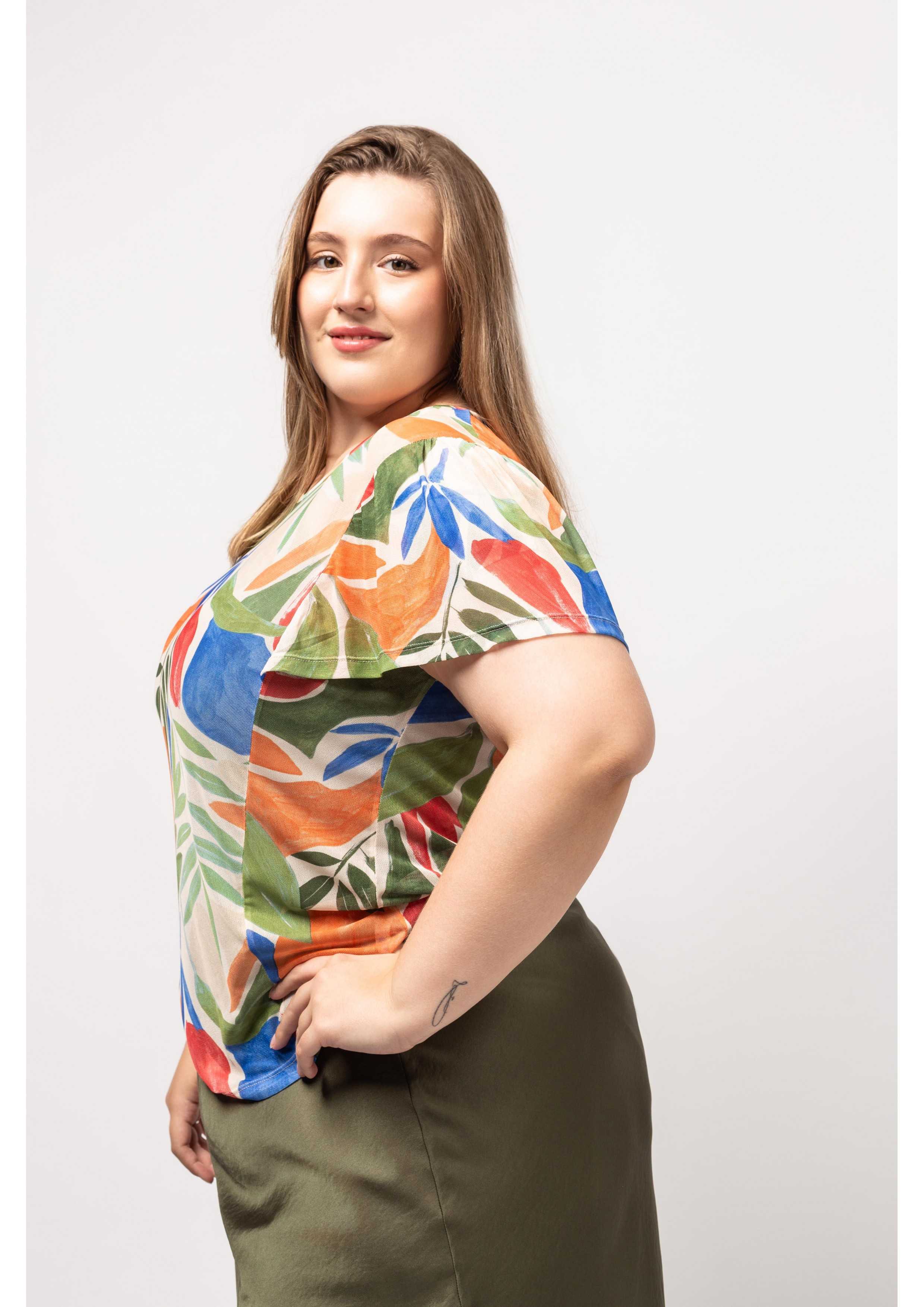 Printed Resil Knit Top...