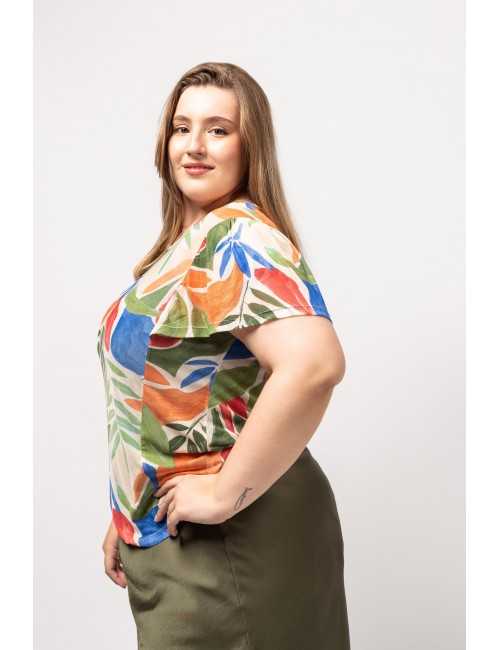 T-shirt en maille résil...