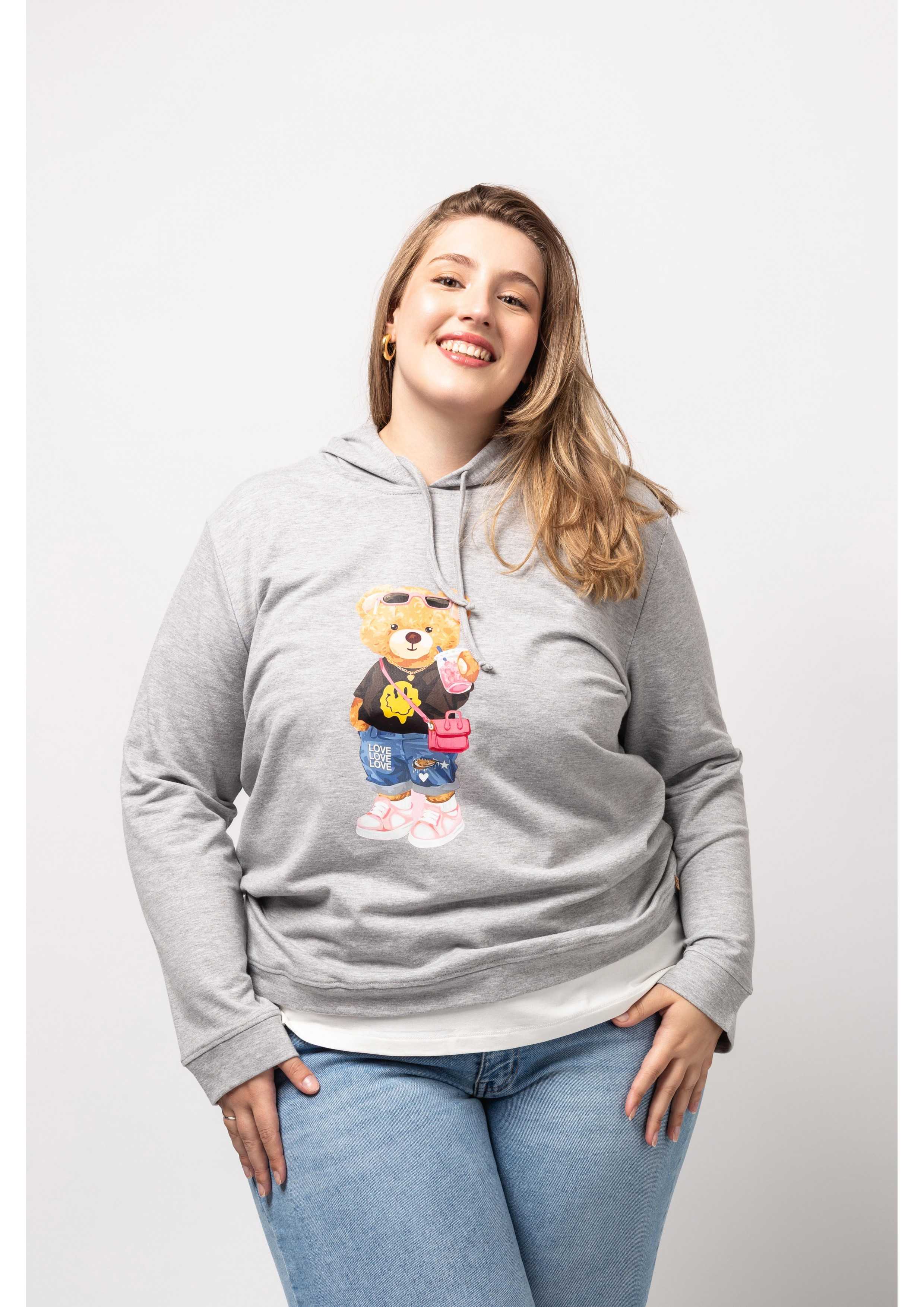 Plain Knit Sweatshirt...