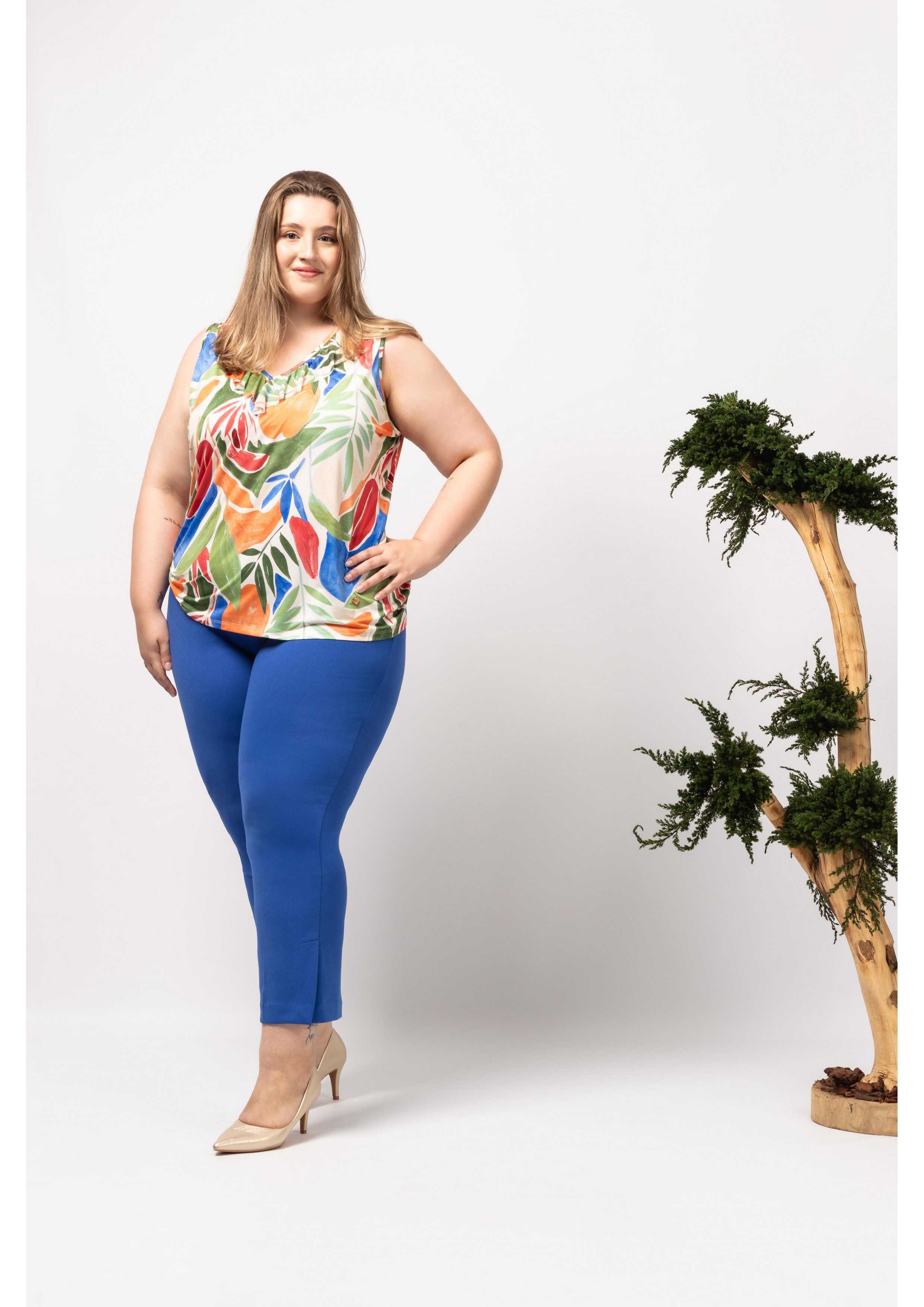 Pantalons en maille unie...