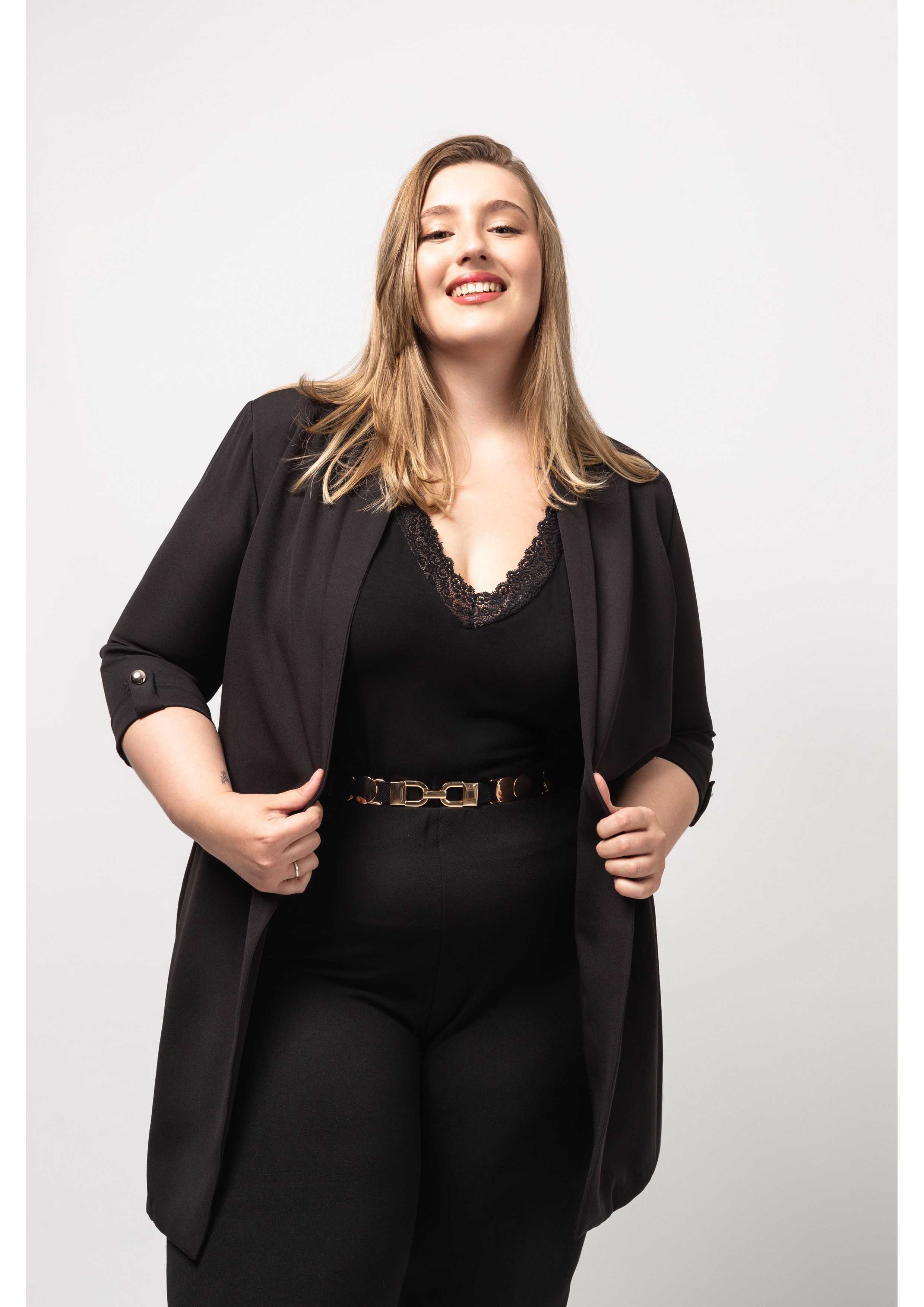 Veste en tissu uni...