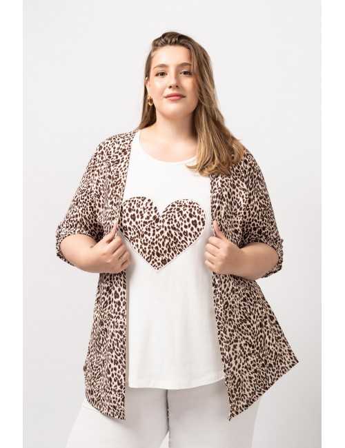 Veste en tissu imprimé...