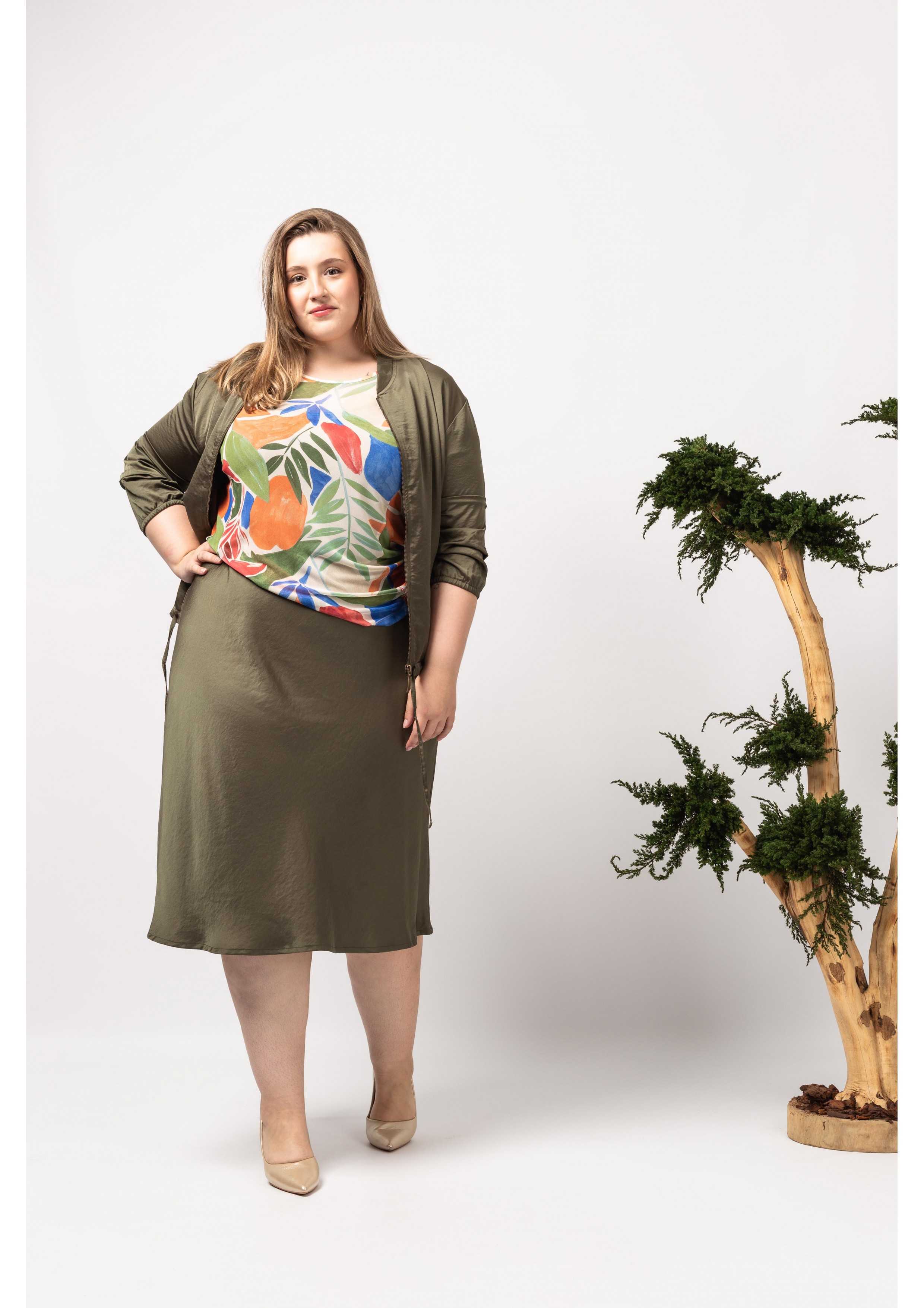 Plain Fabric Skirt Spring...