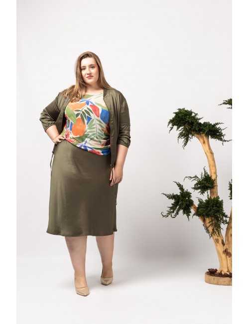 Plain Fabric Skirt Spring...