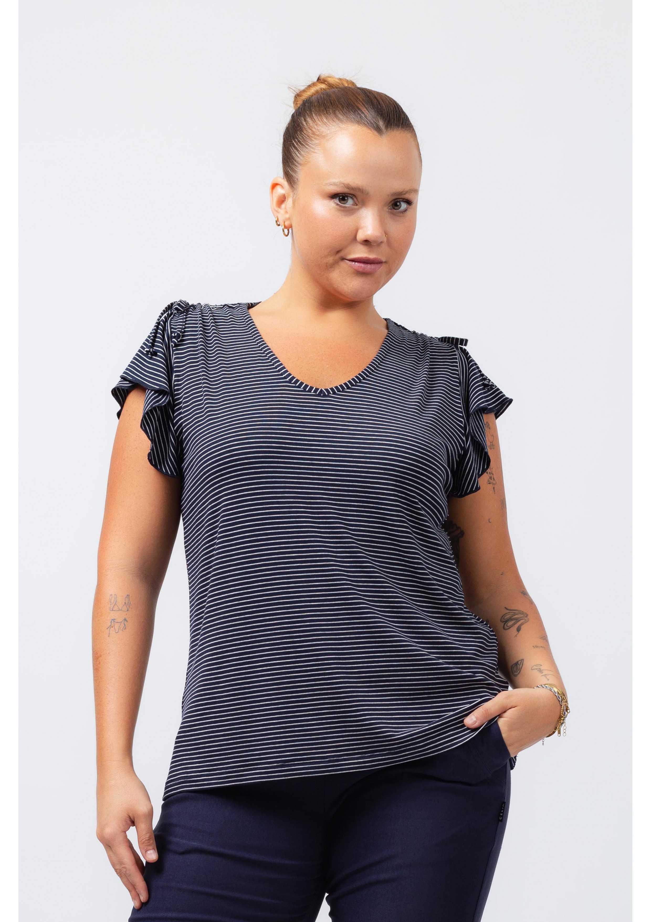 Striped Knit Tunic Spring...