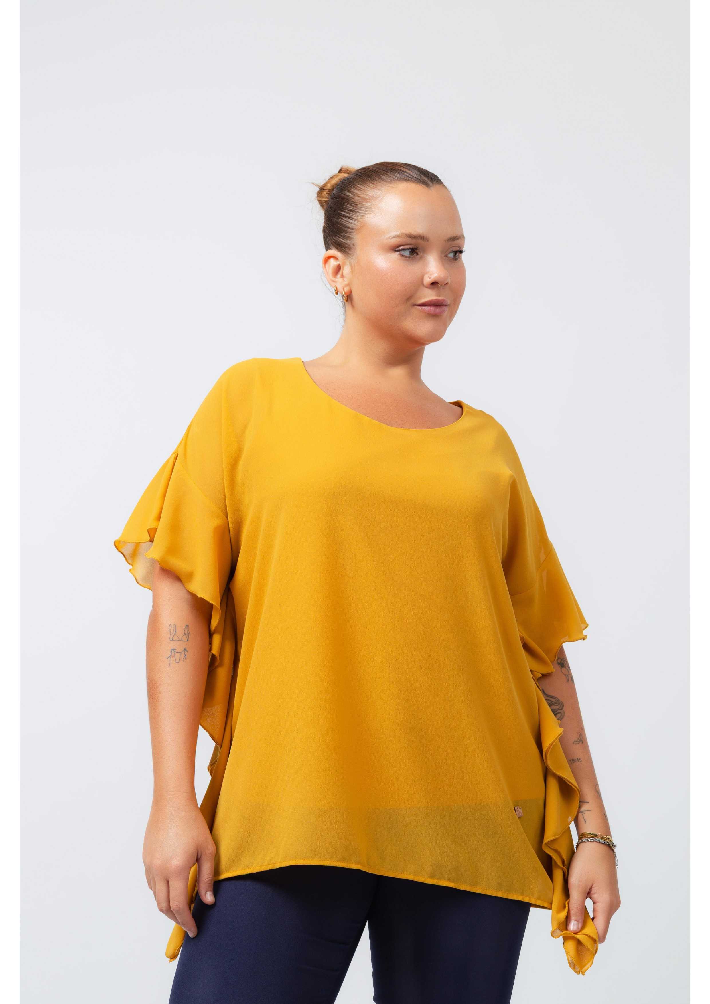 Plain Fabric Tunic Spring...