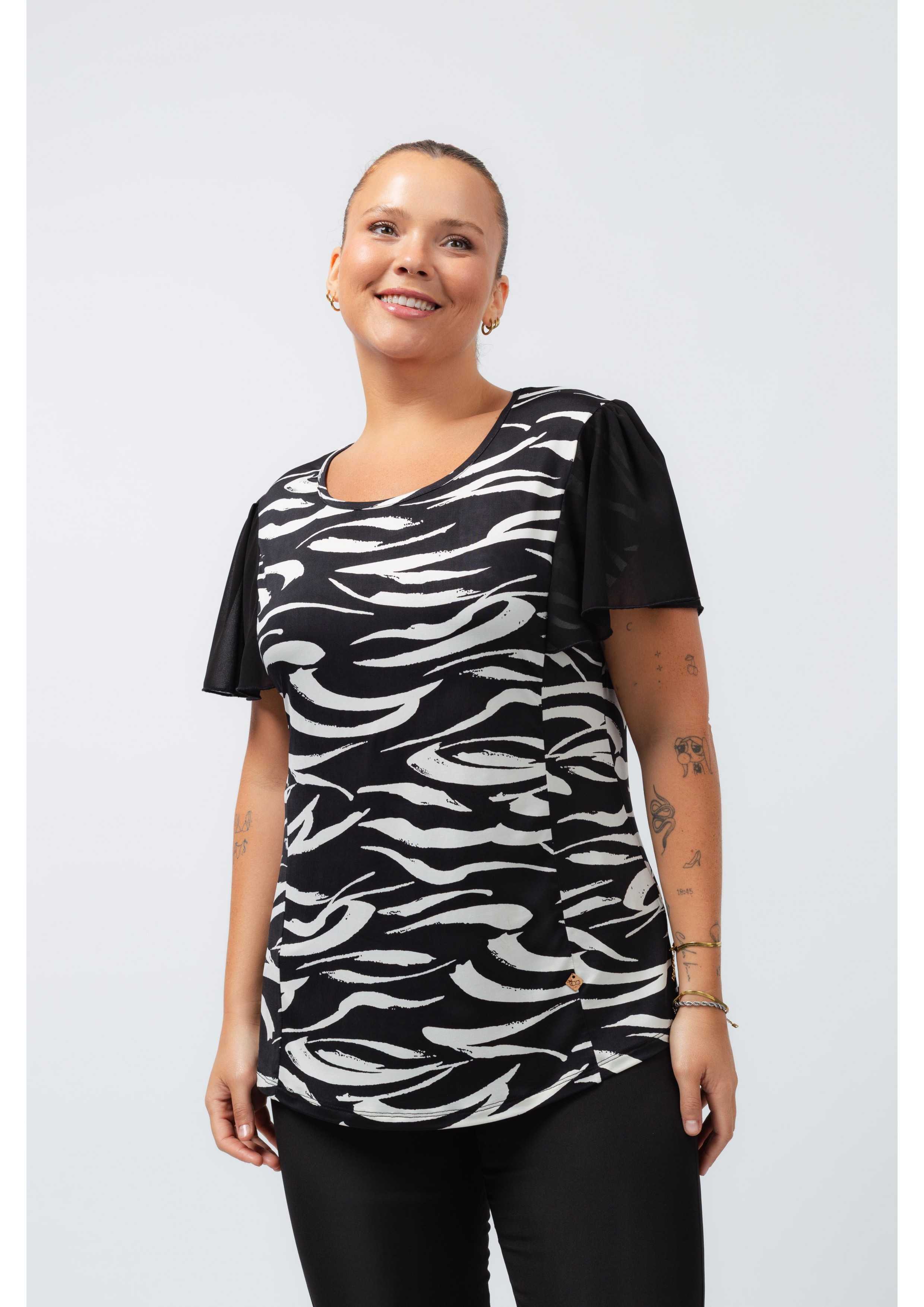 Pull en maille imprimée...