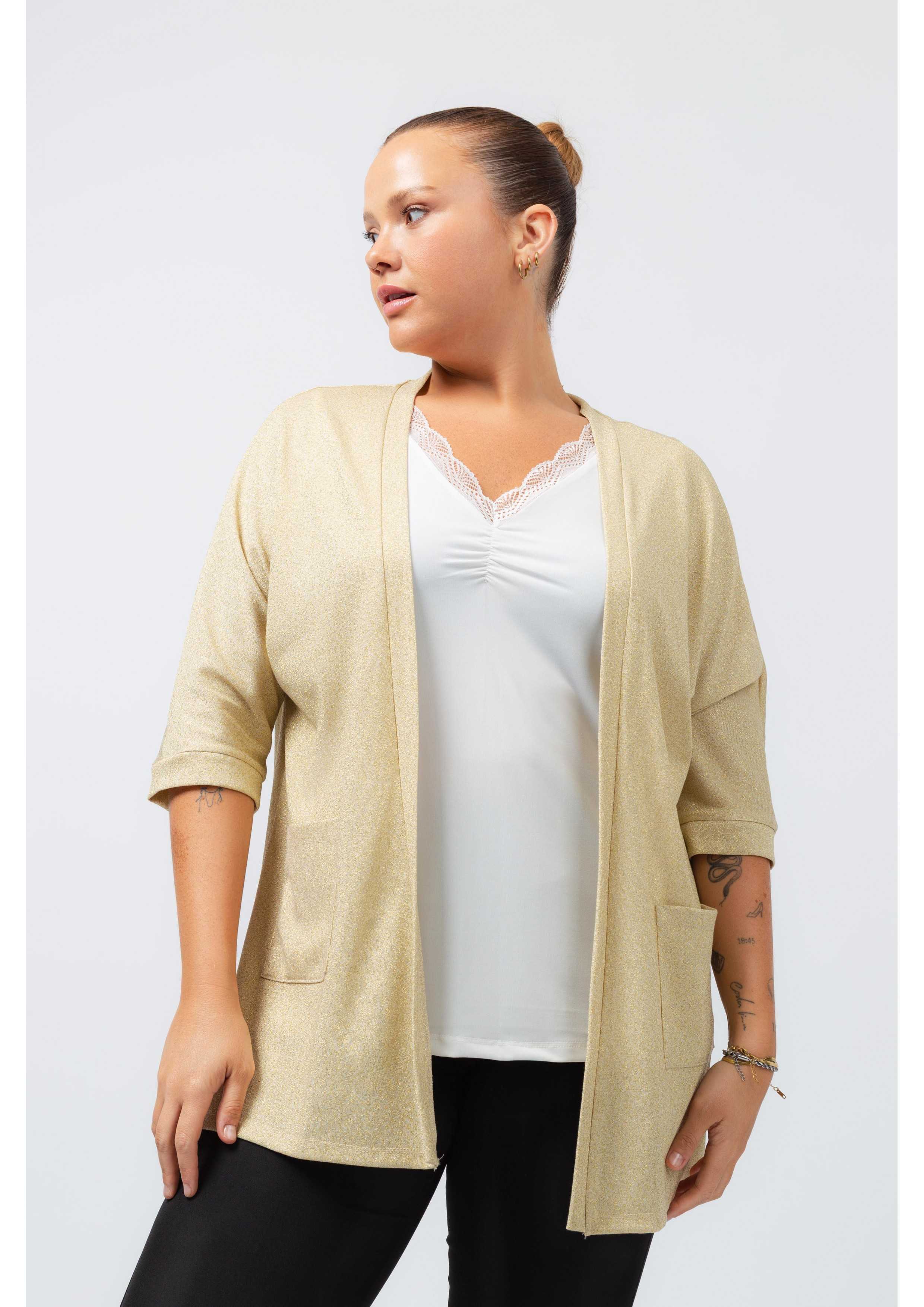 Veste en tricot uni...