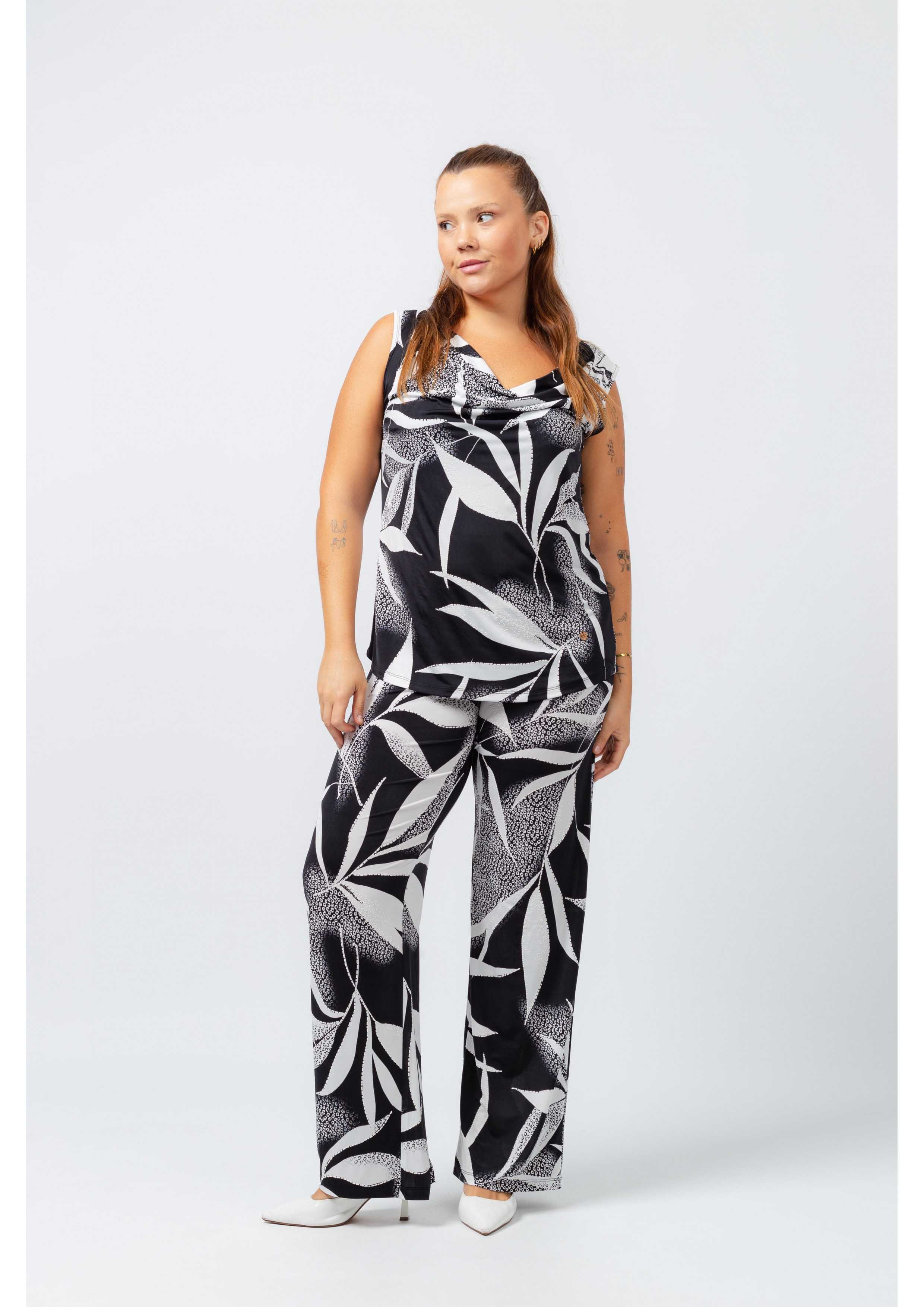 Printed Knit Pants Spring...