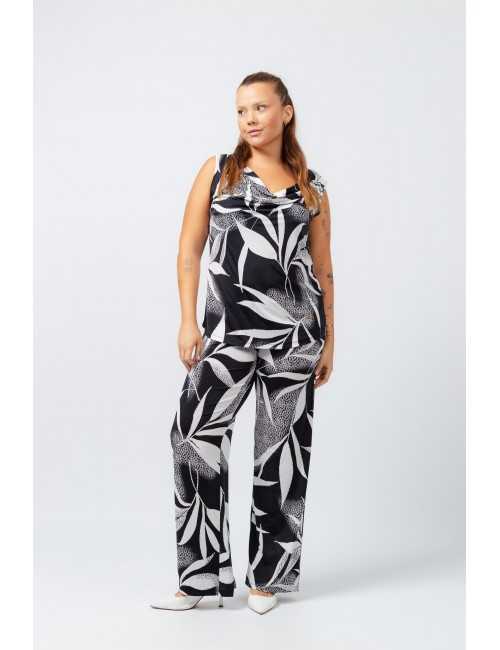 Printed Knit Pants Spring...