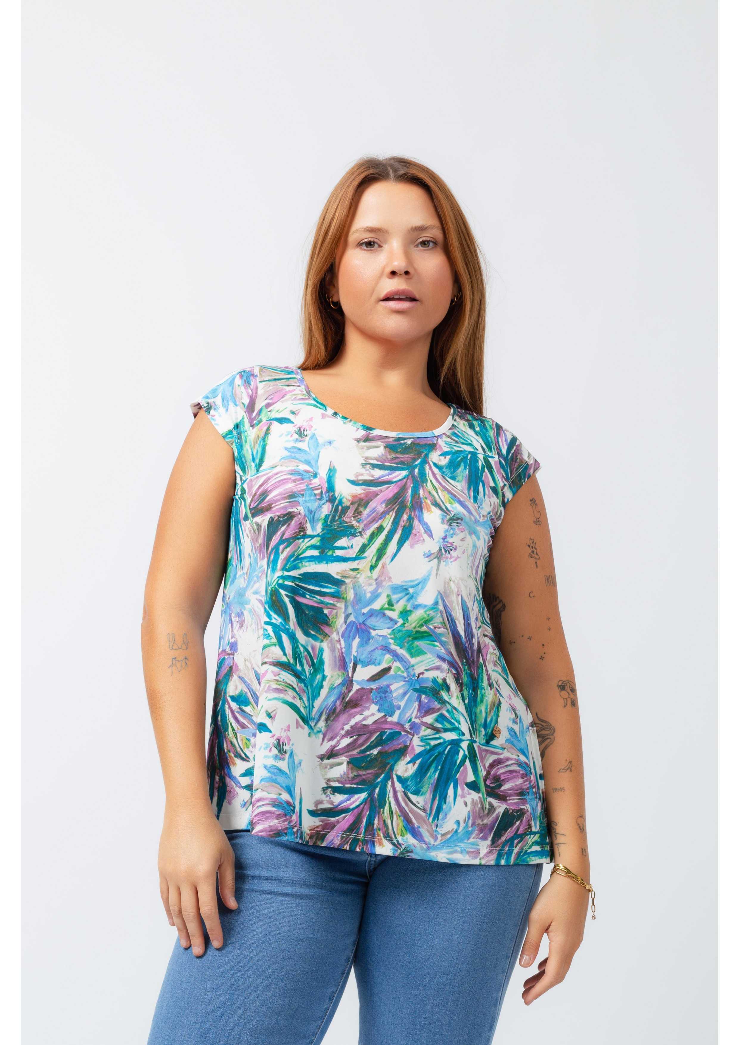 Printed Knit Tunic Spring...