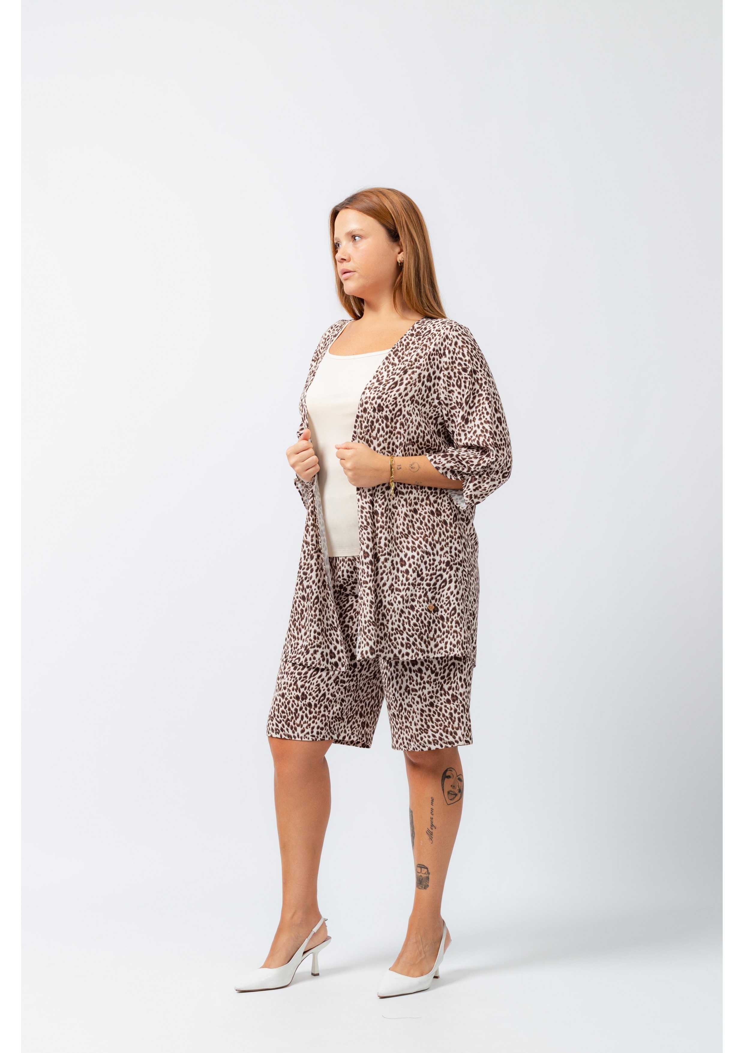 Bermudas en tissu imprimé...