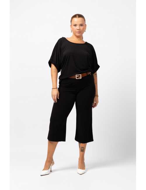 Plain Knit Bermuda Shorts...