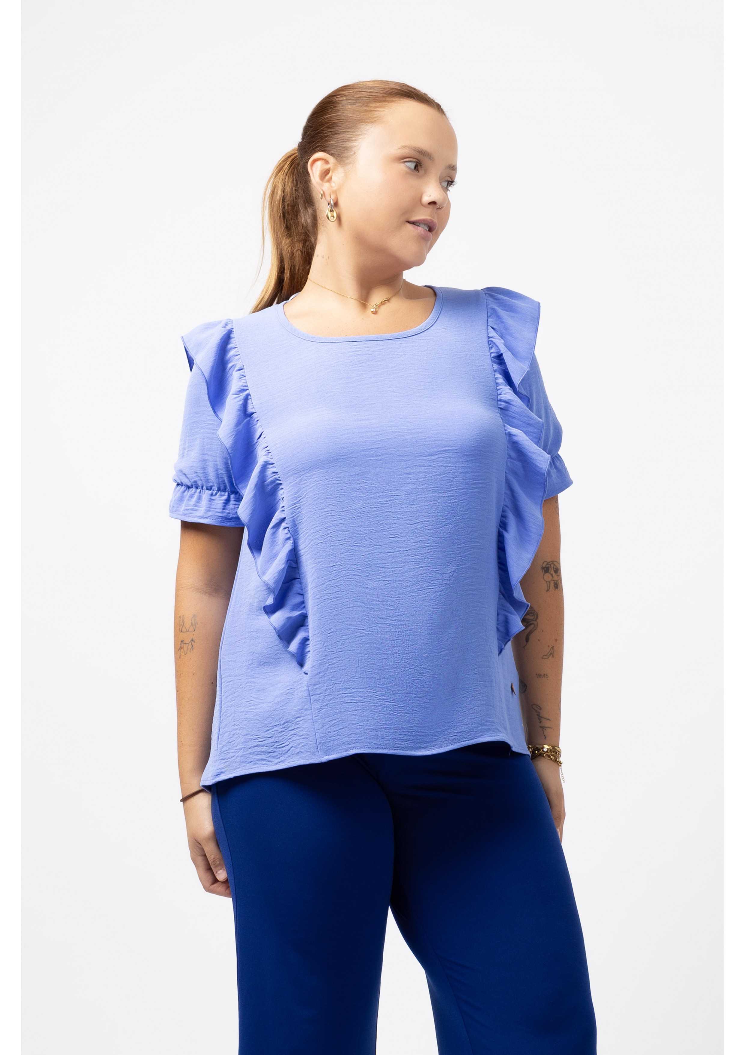 Tunic in Plain Fabric...