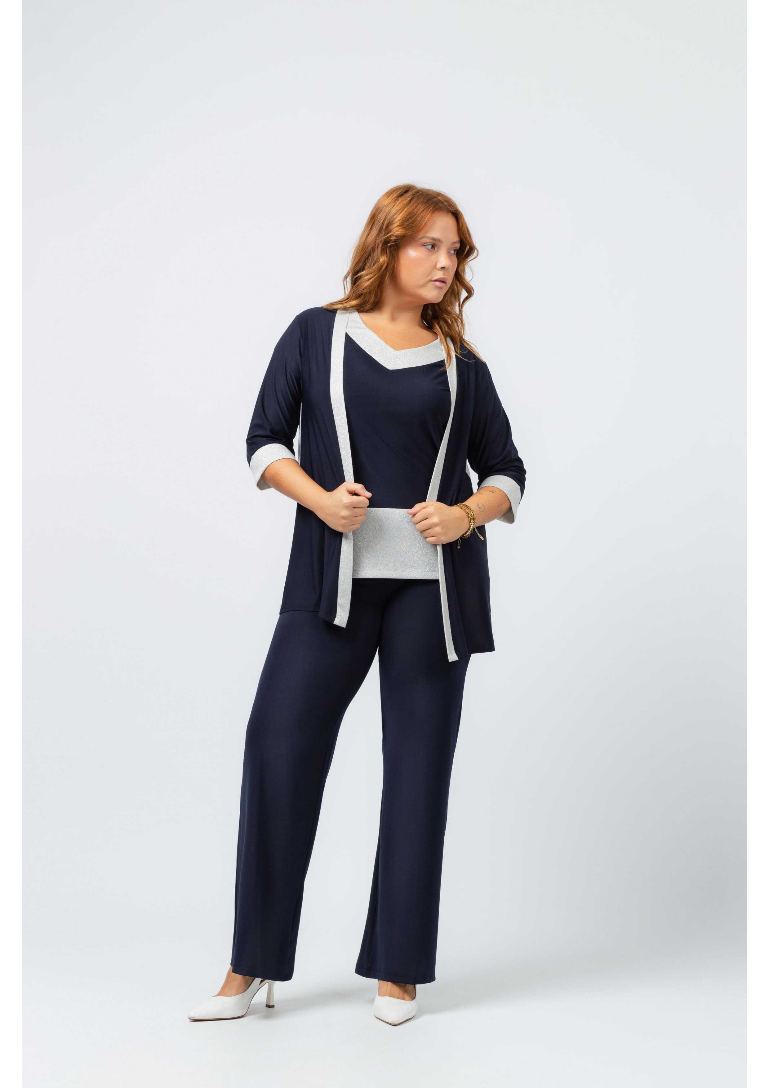 Solid Knit Pants Spring...