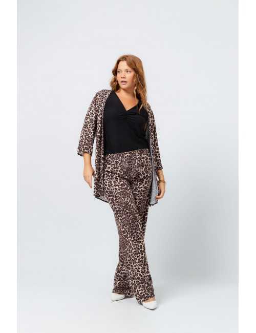 Brown Printed Fabric Jacket...