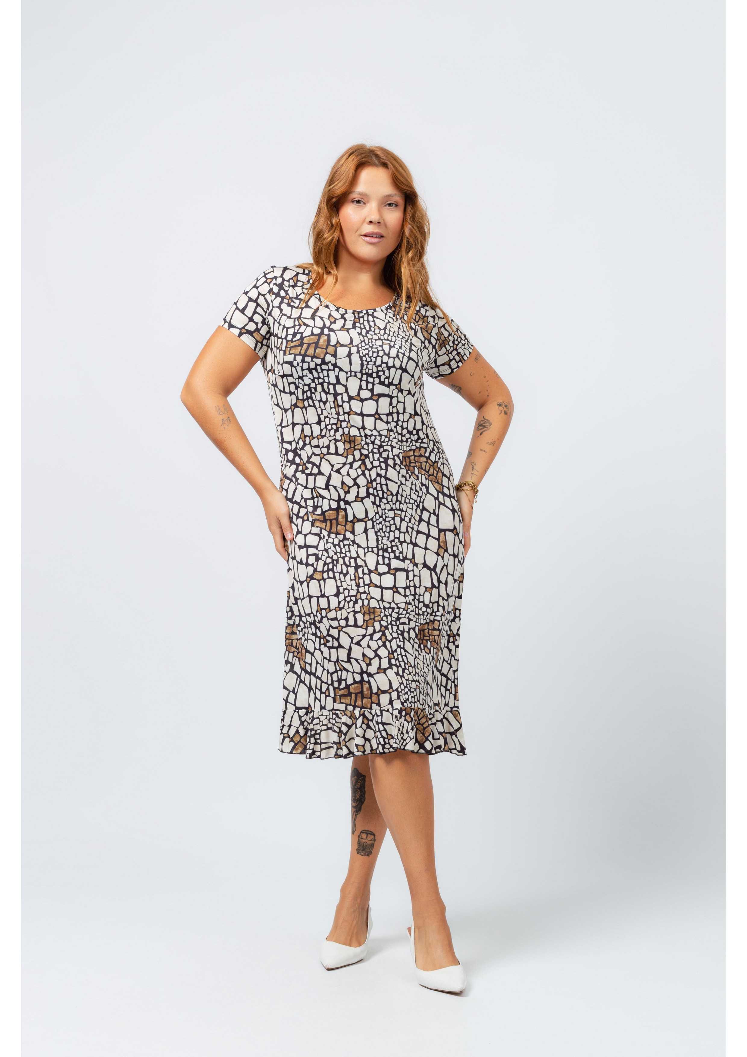 Robe en jersey imprimé...