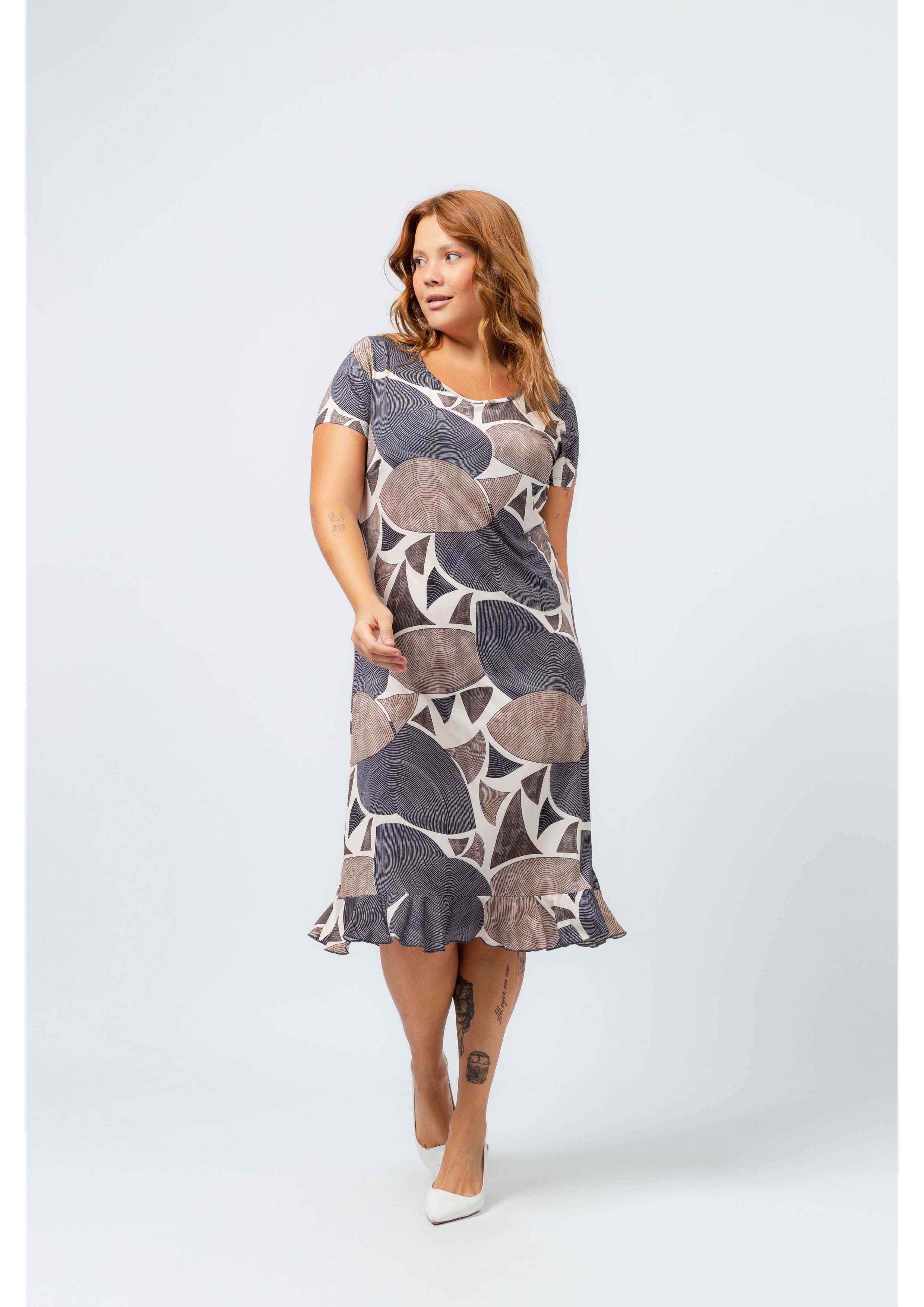 Robe en jersey imprimé...