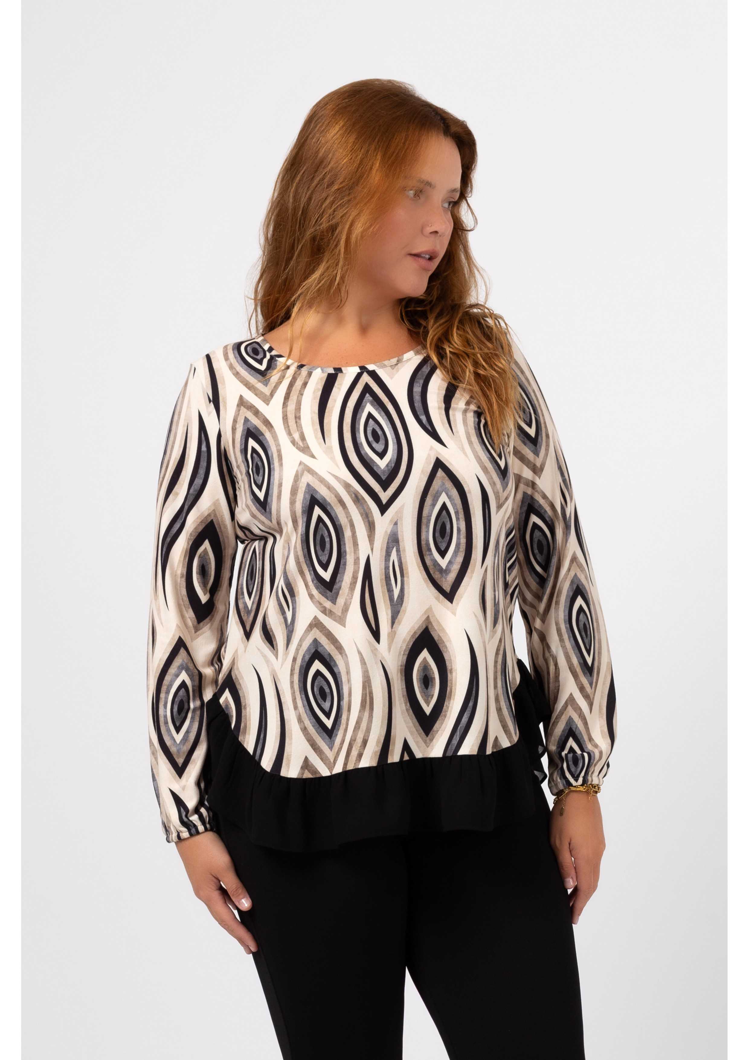 Printed Knit Tunic Autumn...